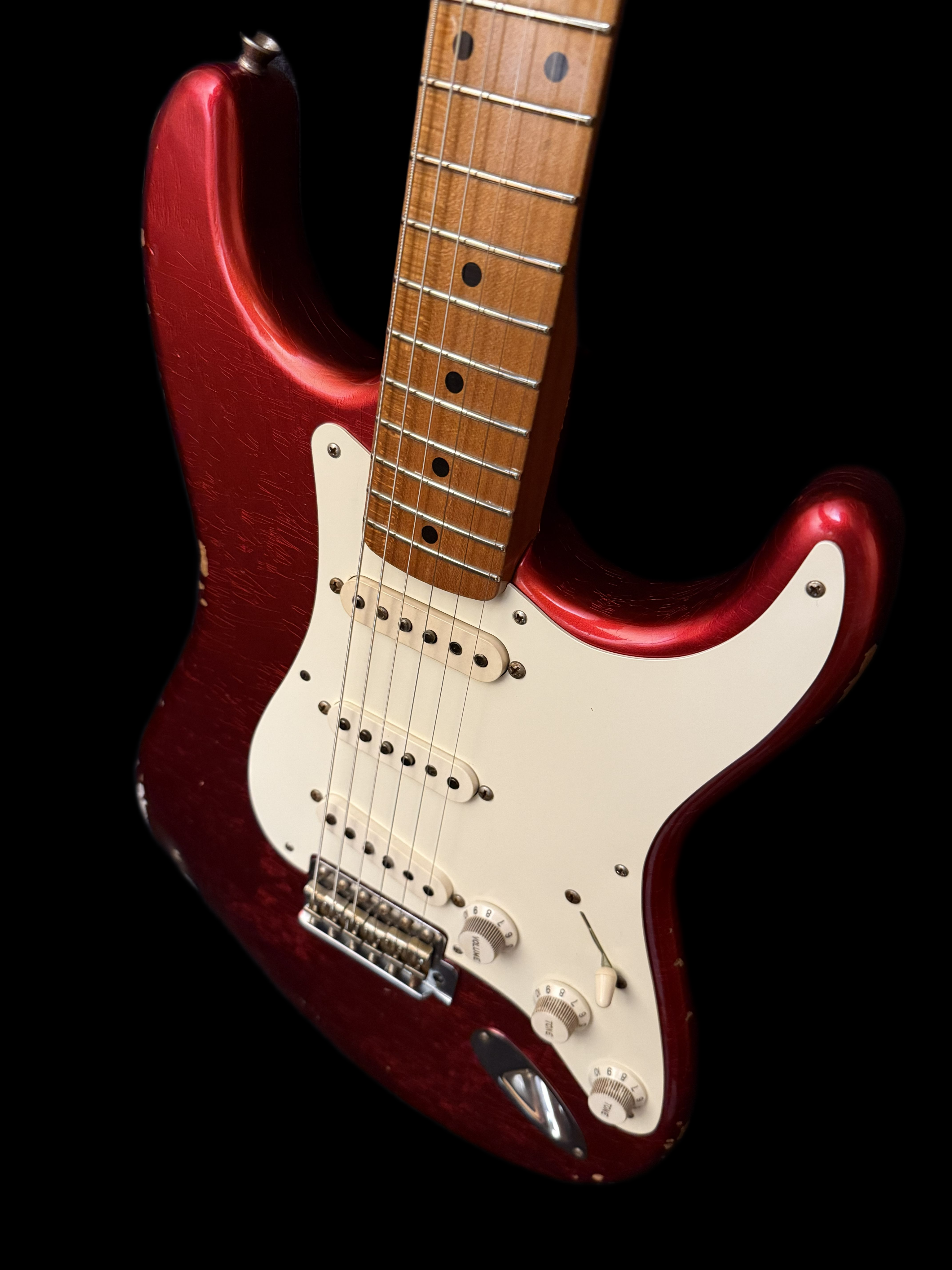 2016 Fender '57 Stratocaster Relic Candy Apple Red *Roasted Ash* 3,08kg