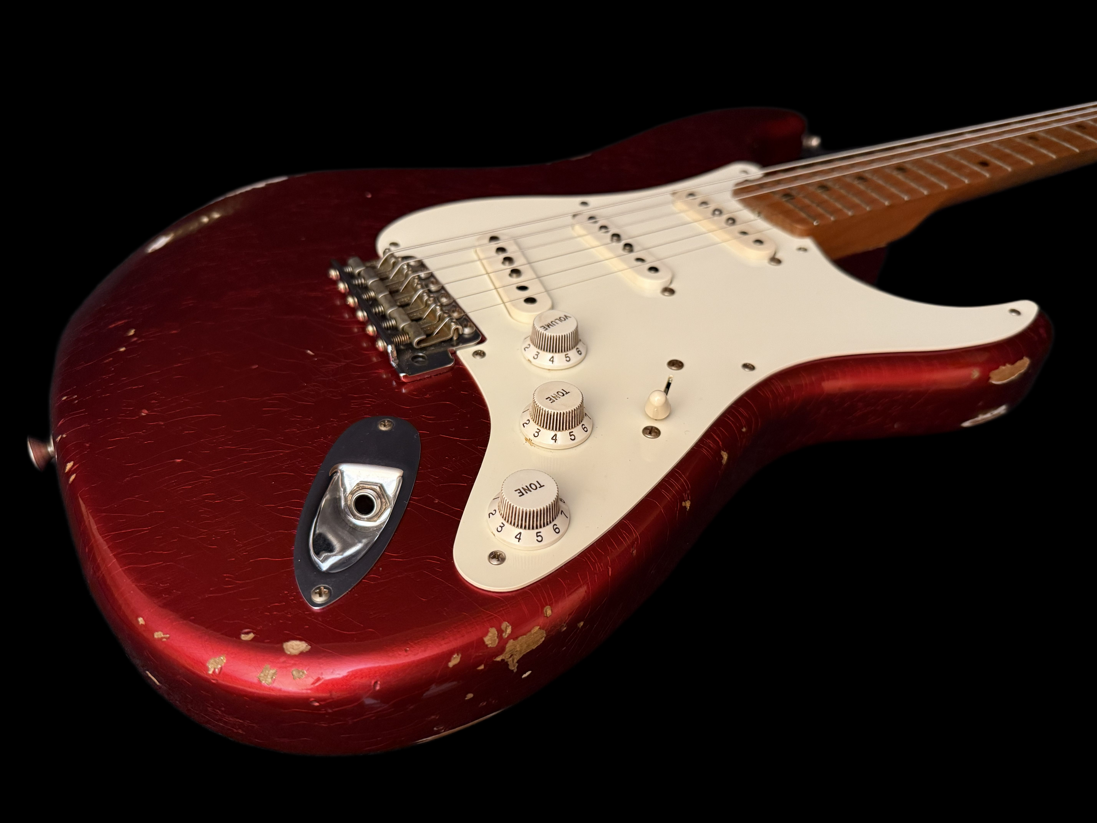 2016 Fender '57 Stratocaster Relic Candy Apple Red *Roasted Ash* 3,08kg