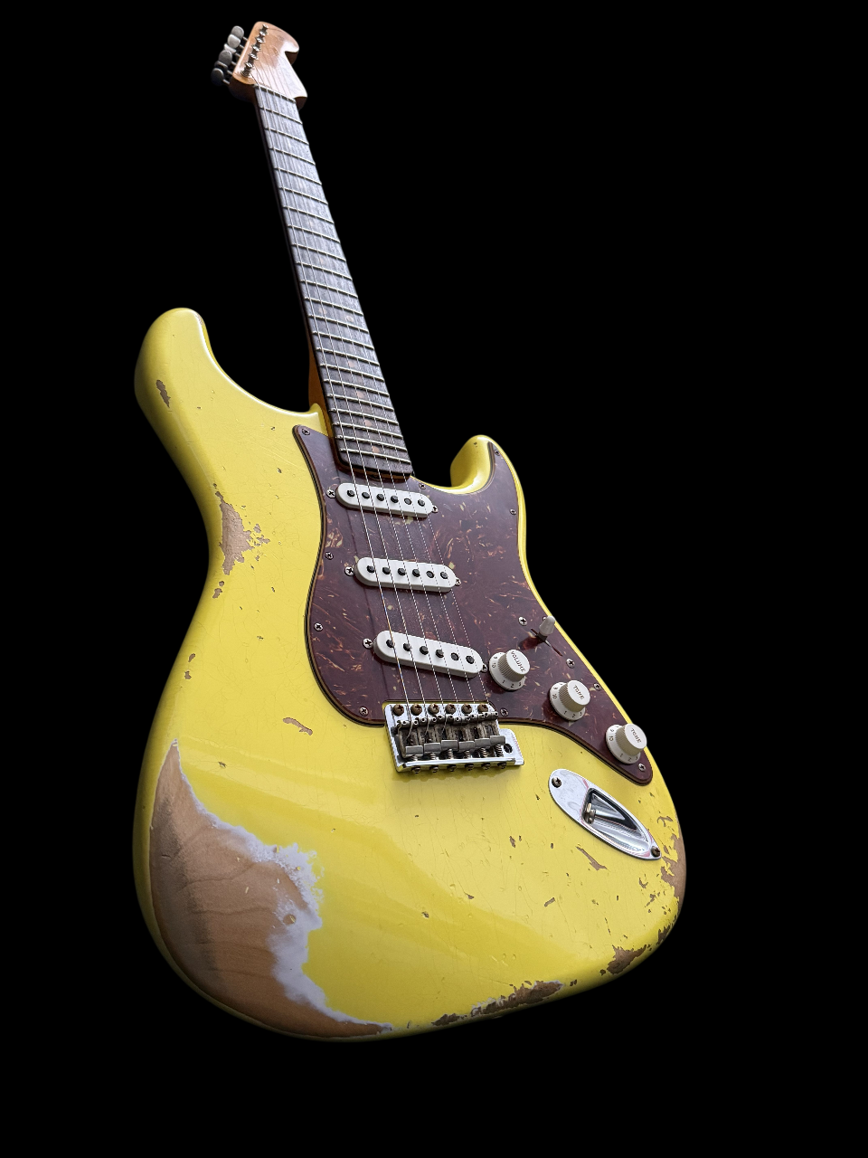 2022 Fender Custom Shop '63 Stratocaster Heavy Relic Graffiti Yellow 3,3kg