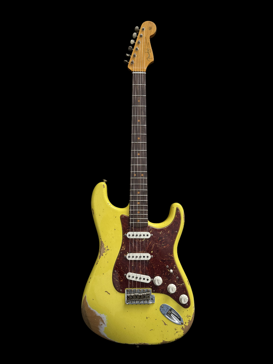 2022 Fender Custom Shop '63 Stratocaster Heavy Relic Graffiti Yellow 3,3kg