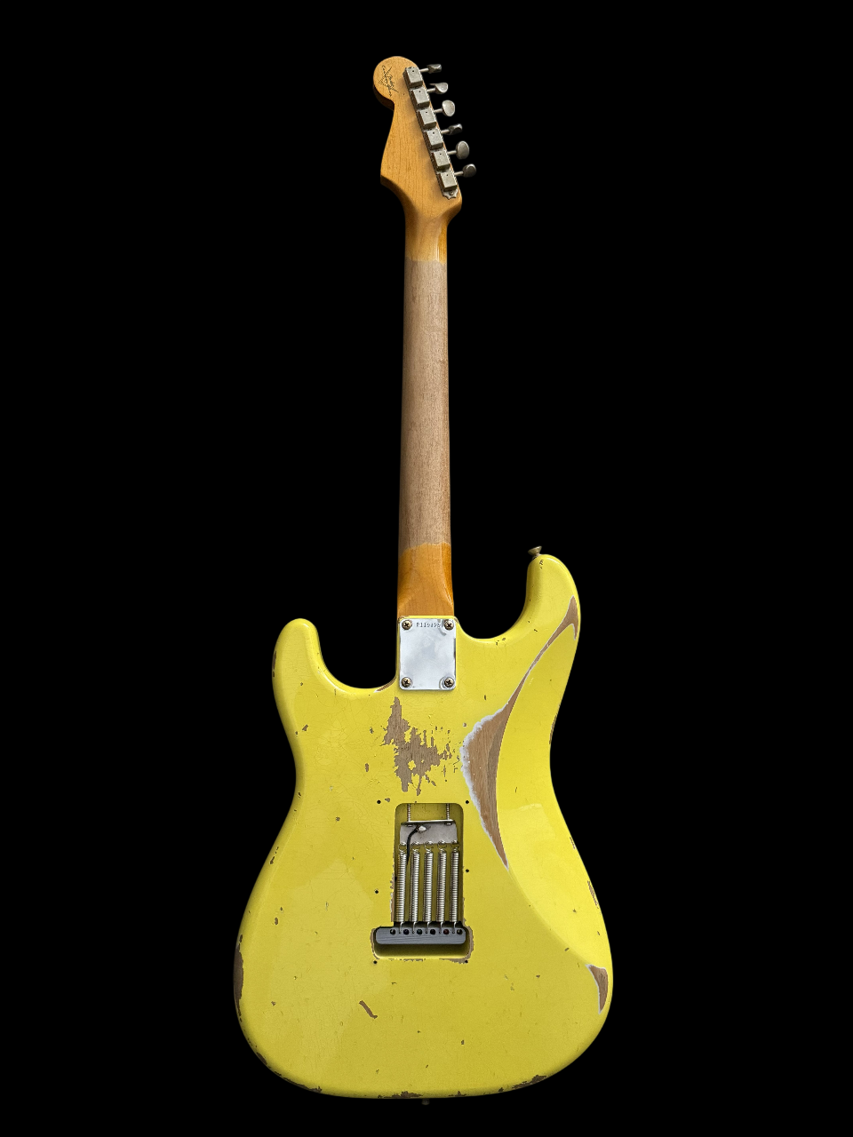 2022 Fender Custom Shop '63 Stratocaster Heavy Relic Graffiti Yellow 3,3kg