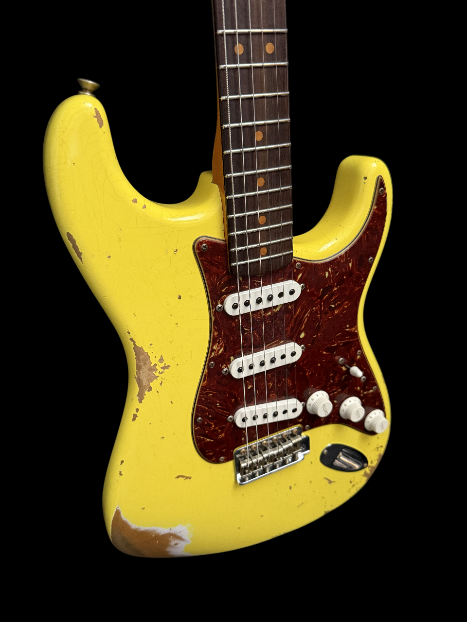 2022 Fender Custom Shop '63 Stratocaster Heavy Relic Graffiti Yellow 3,3kg