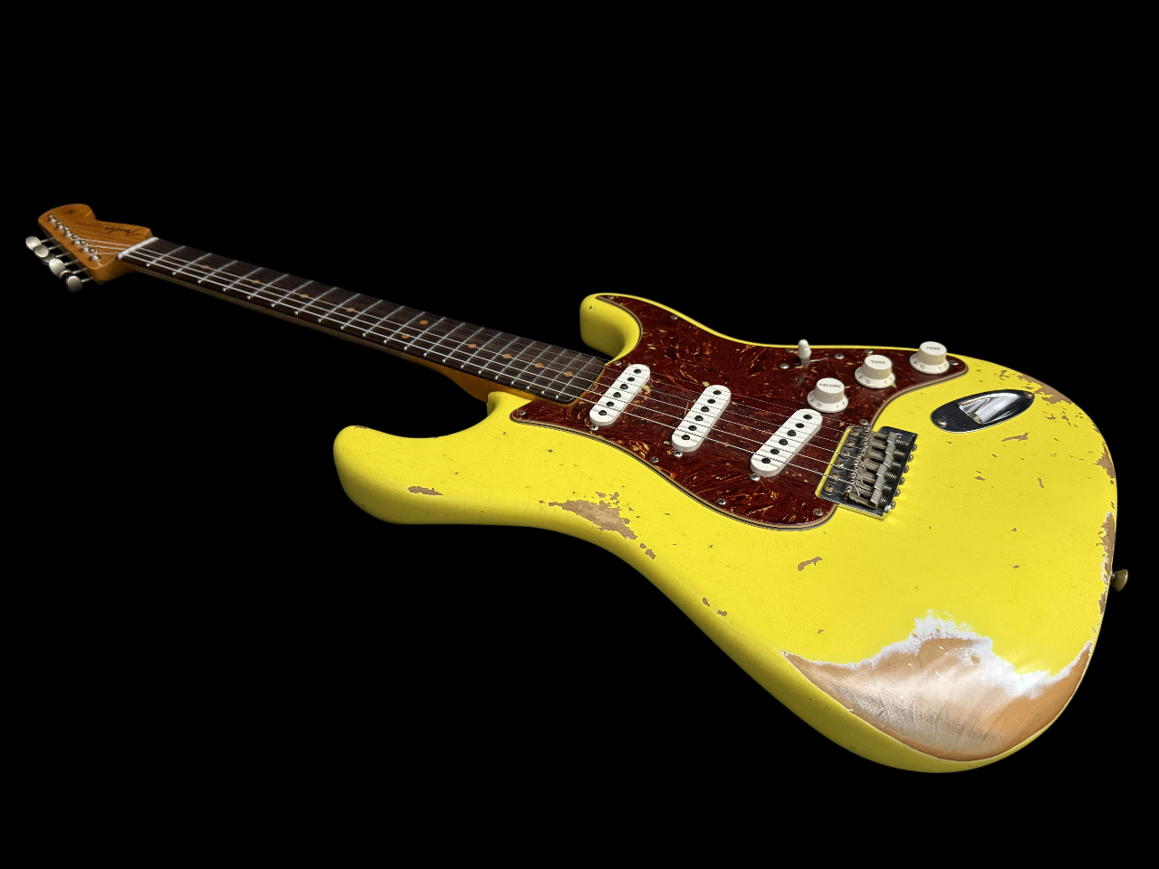 2022 Fender Custom Shop '63 Stratocaster Heavy Relic Graffiti Yellow 3,3kg