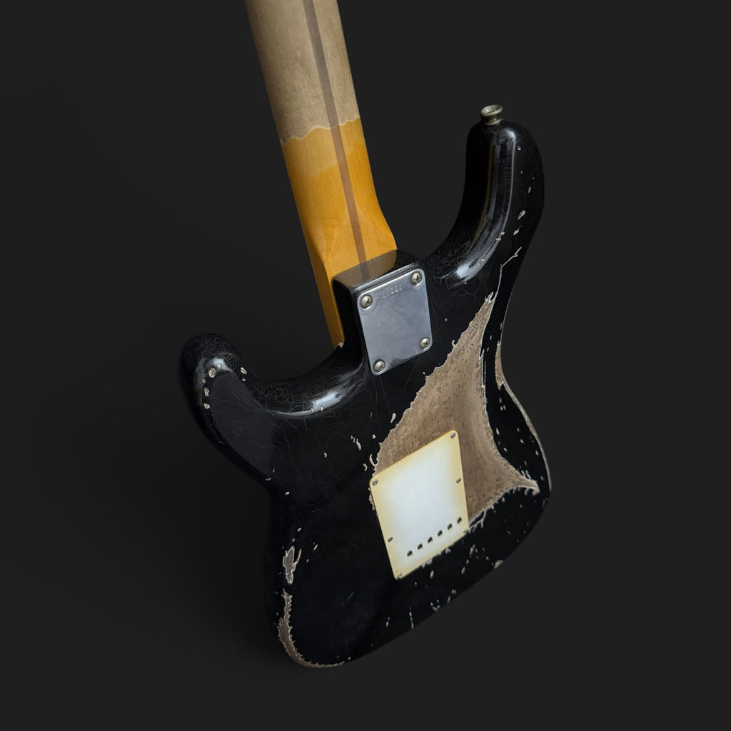 2025 Deluxe Partscaster • Eric Clapton "Blackie" Reissue • Aged Black • Mojotone • 3,4kg