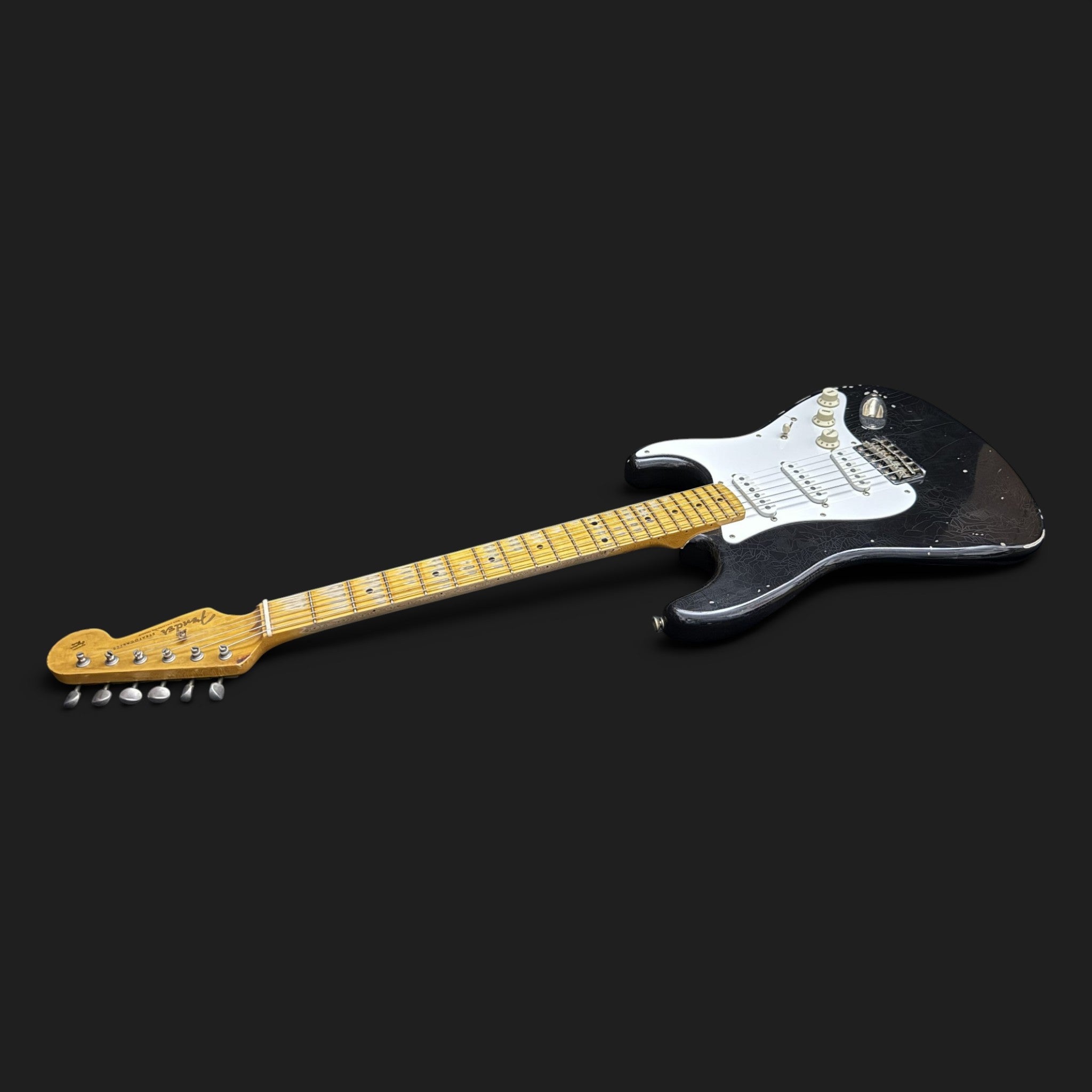 2025 Deluxe Partscaster • Eric Clapton "Blackie" Reissue • Aged Black • Mojotone • 3,4kg