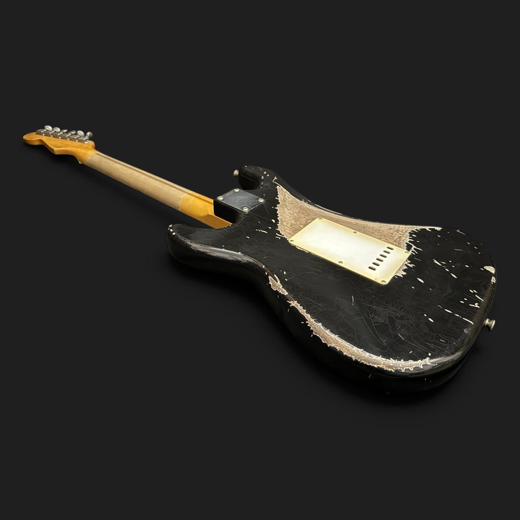 2025 Deluxe Partscaster • Eric Clapton "Blackie" Reissue • Aged Black • Mojotone • 3,4kg