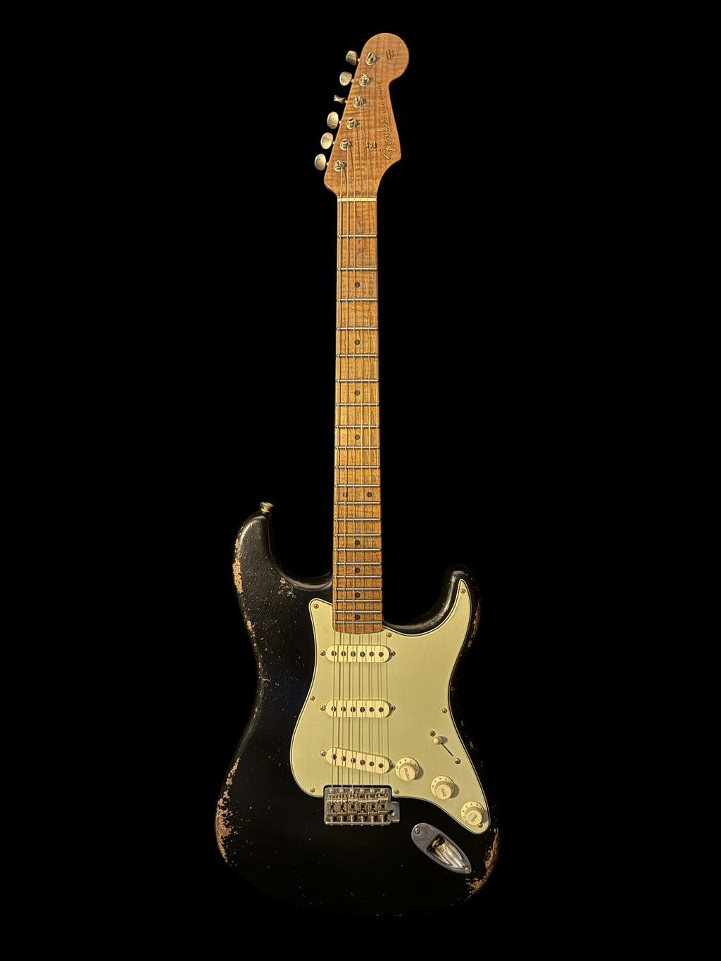 Fender '57 Stratocaster Heavy Relic aged Black - Masterbuilt Yuriy Shishkov - 3,15kg