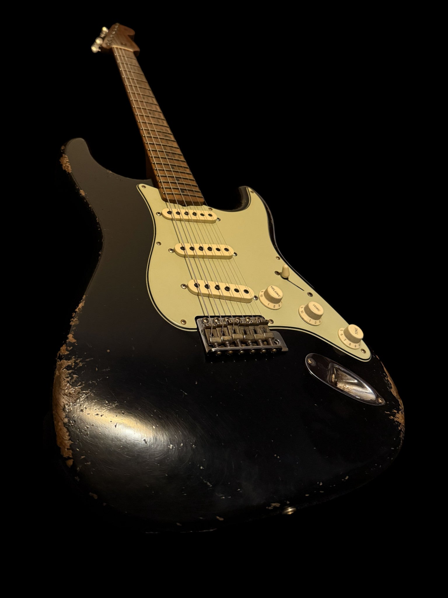 Fender '57 Stratocaster Heavy Relic aged Black - Masterbuilt Yuriy Shishkov - 3,15kg