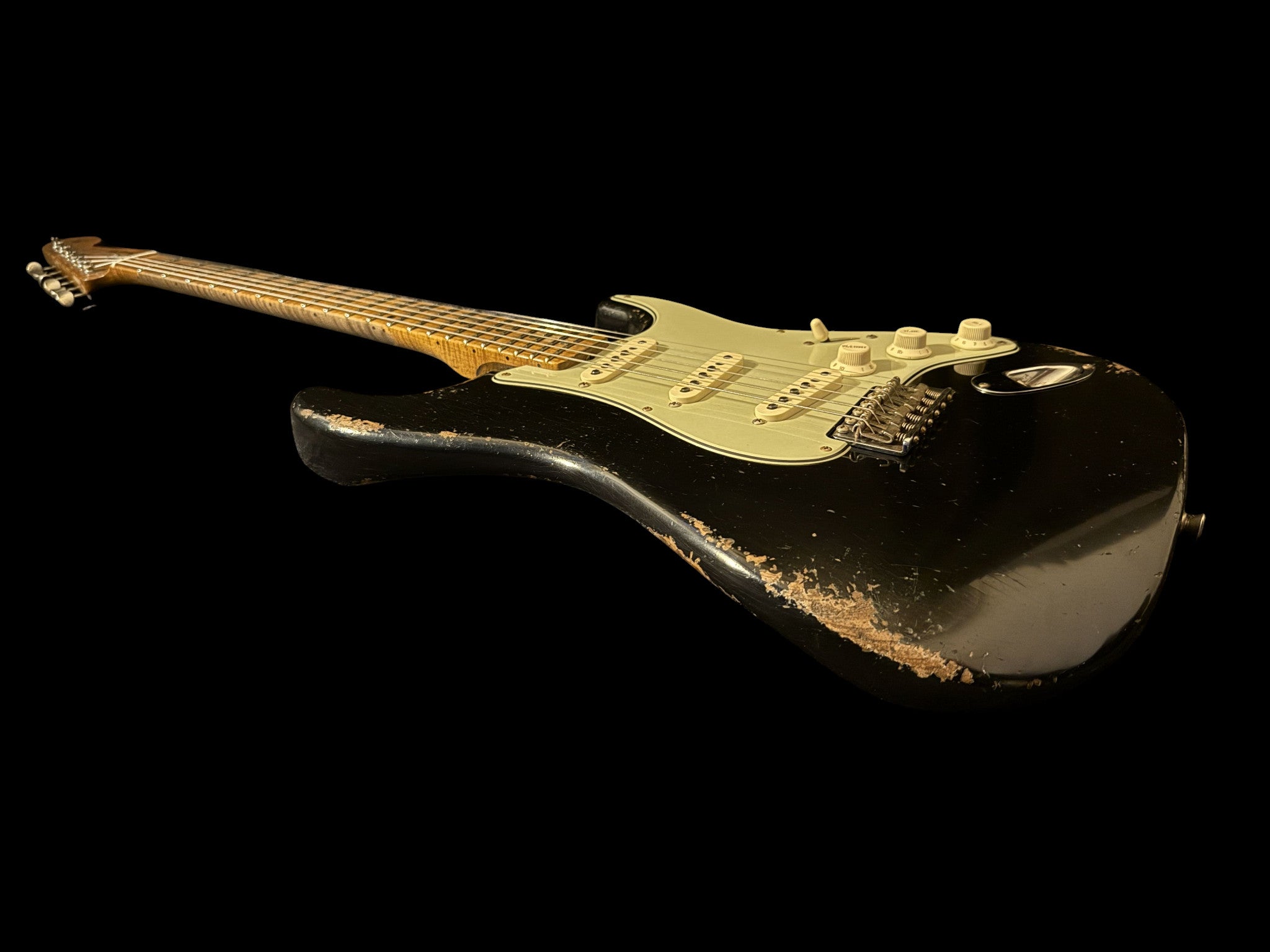 Fender '57 Stratocaster Heavy Relic aged Black - Masterbuilt Yuriy Shishkov - 3,15kg