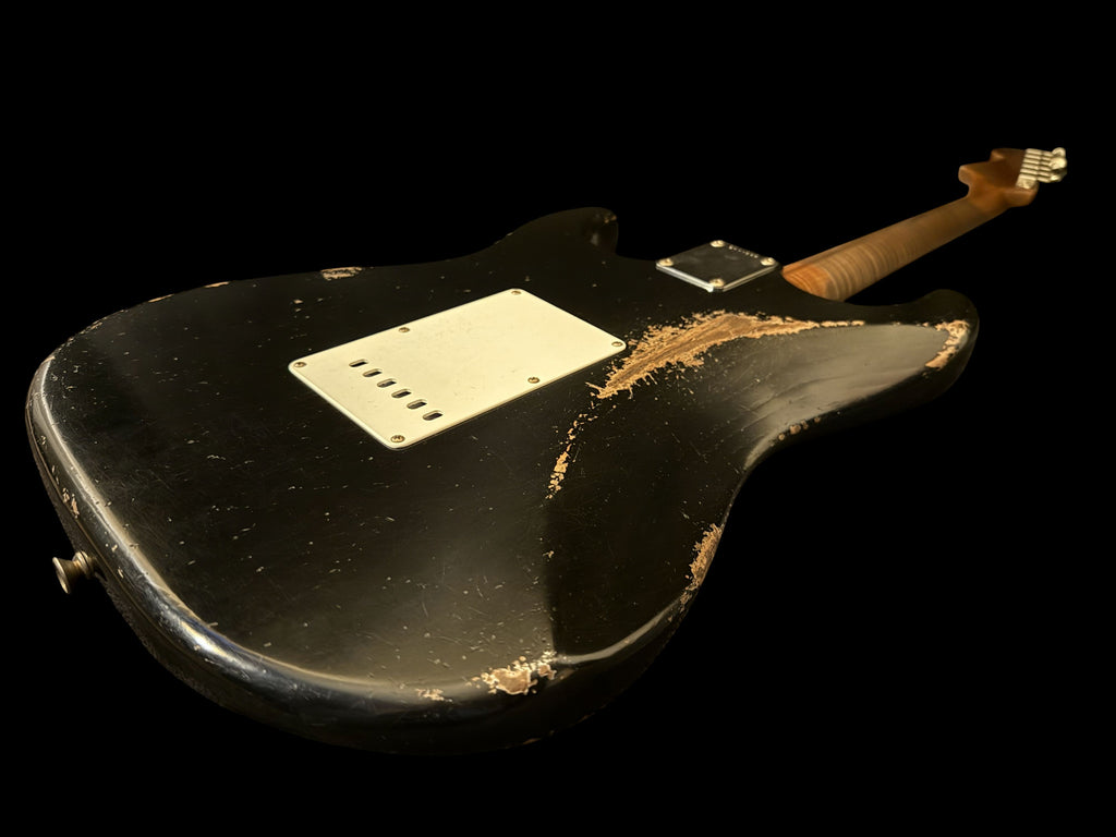 Fender '57 Stratocaster Heavy Relic aged Black - Masterbuilt Yuriy Shishkov - 3,15kg