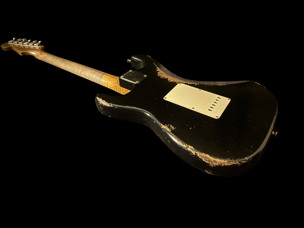 Fender '57 Stratocaster Heavy Relic aged Black - Masterbuilt Yuriy Shishkov - 3,15kg