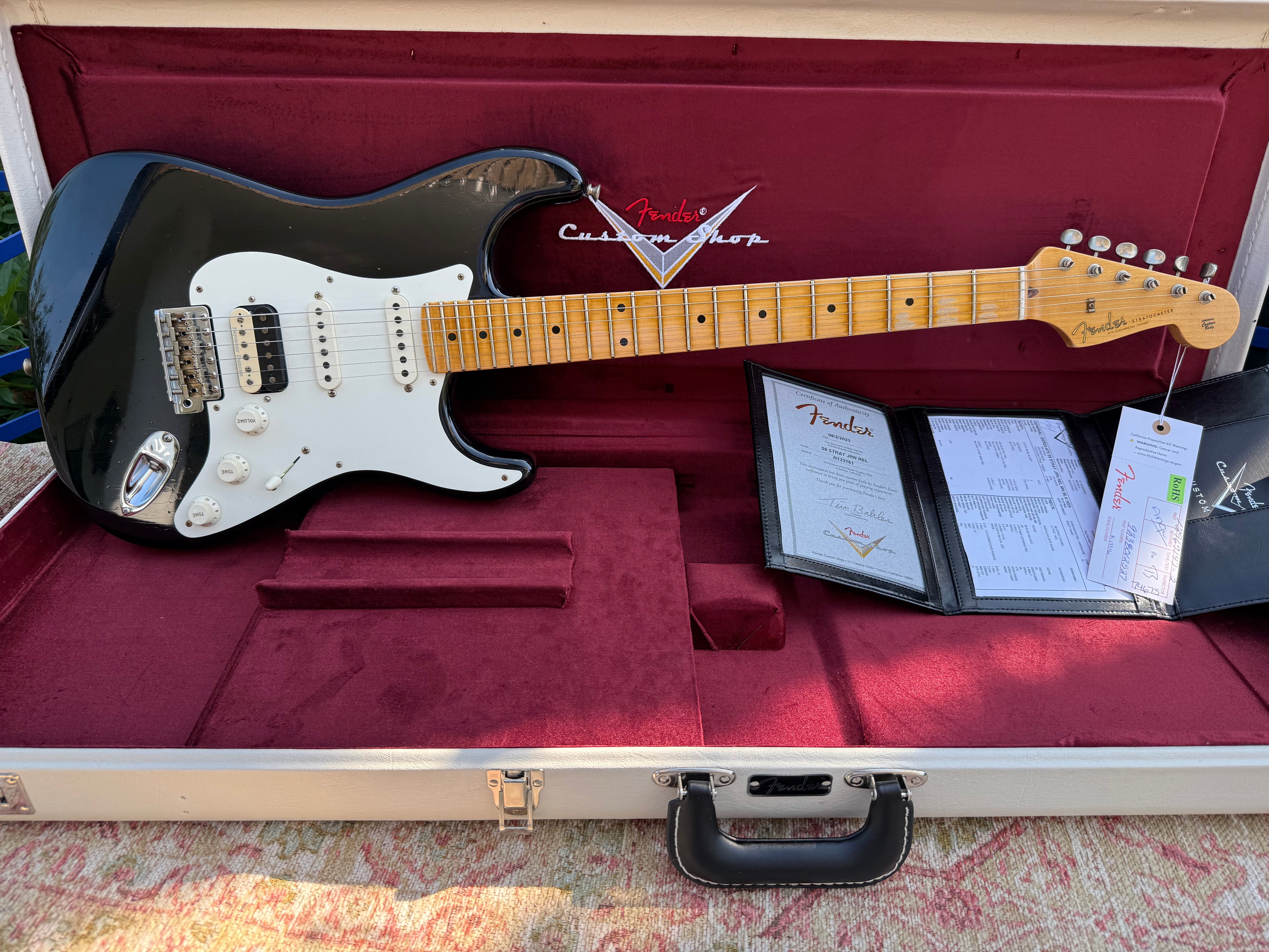 2023 Fender '59 Stratocaster Journeyman Relic HSS BLK MN