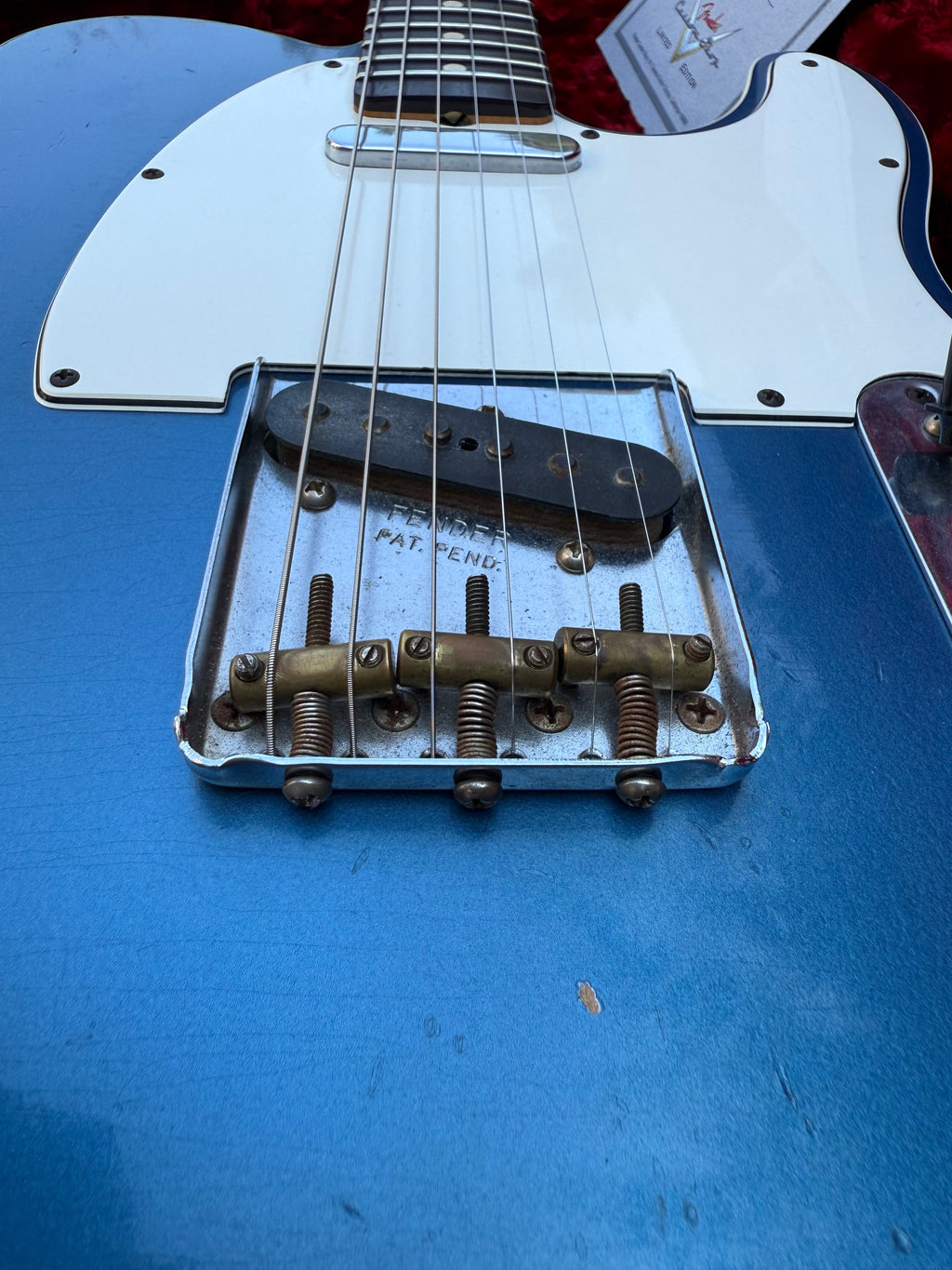 2010 Fender '62 Telecaster Custom Relic Lake Placid Blue Limited