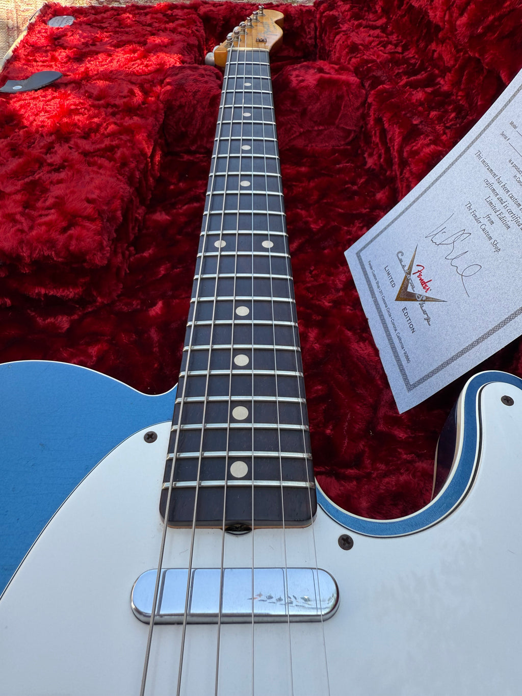 2010 Fender '62 Telecaster Custom Relic Lake Placid Blue Limited