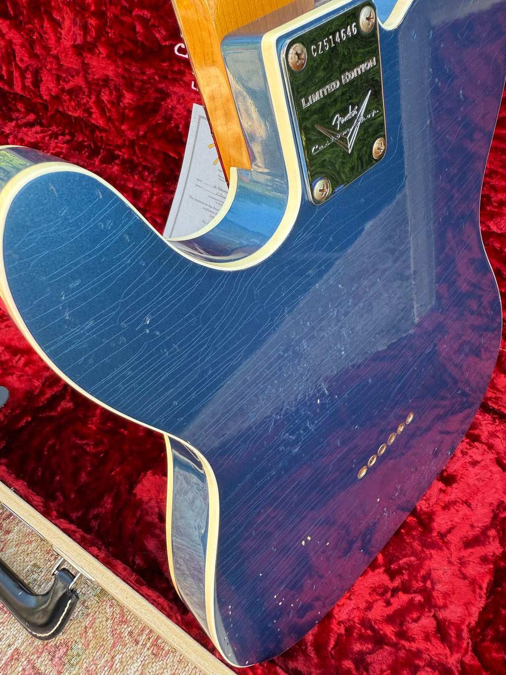 2010 Fender '62 Telecaster Custom Relic Lake Placid Blue Limited