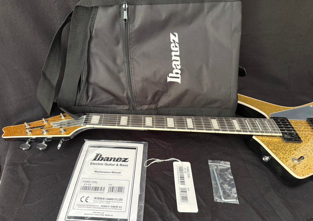 2023 Ibanez Iceman Paul Stanley Signature Sparkle Gold (PS60-SGL)