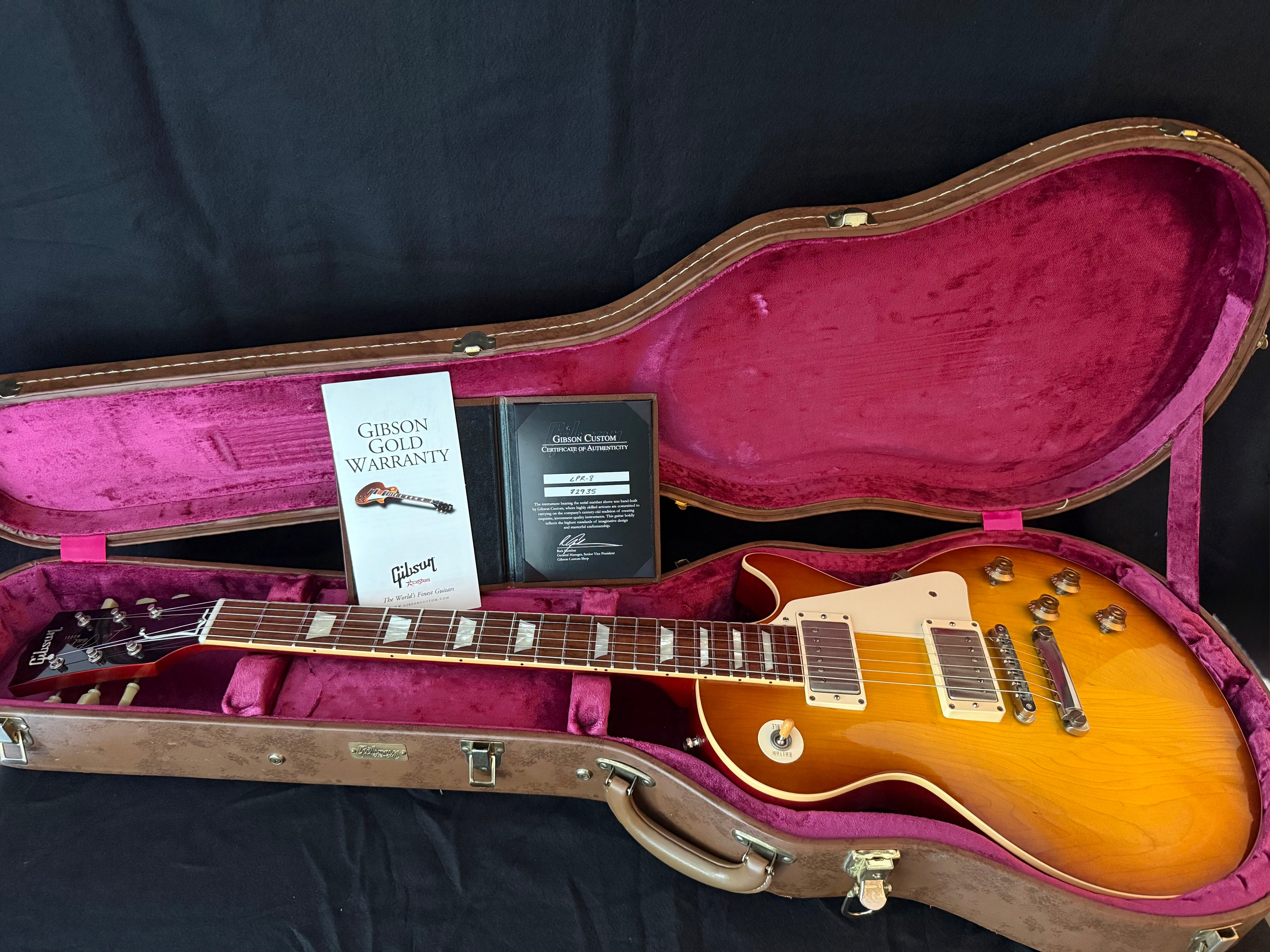 SOLD! 2012 Gibson 1958 Reissue Ice Tea Burst Plain Top