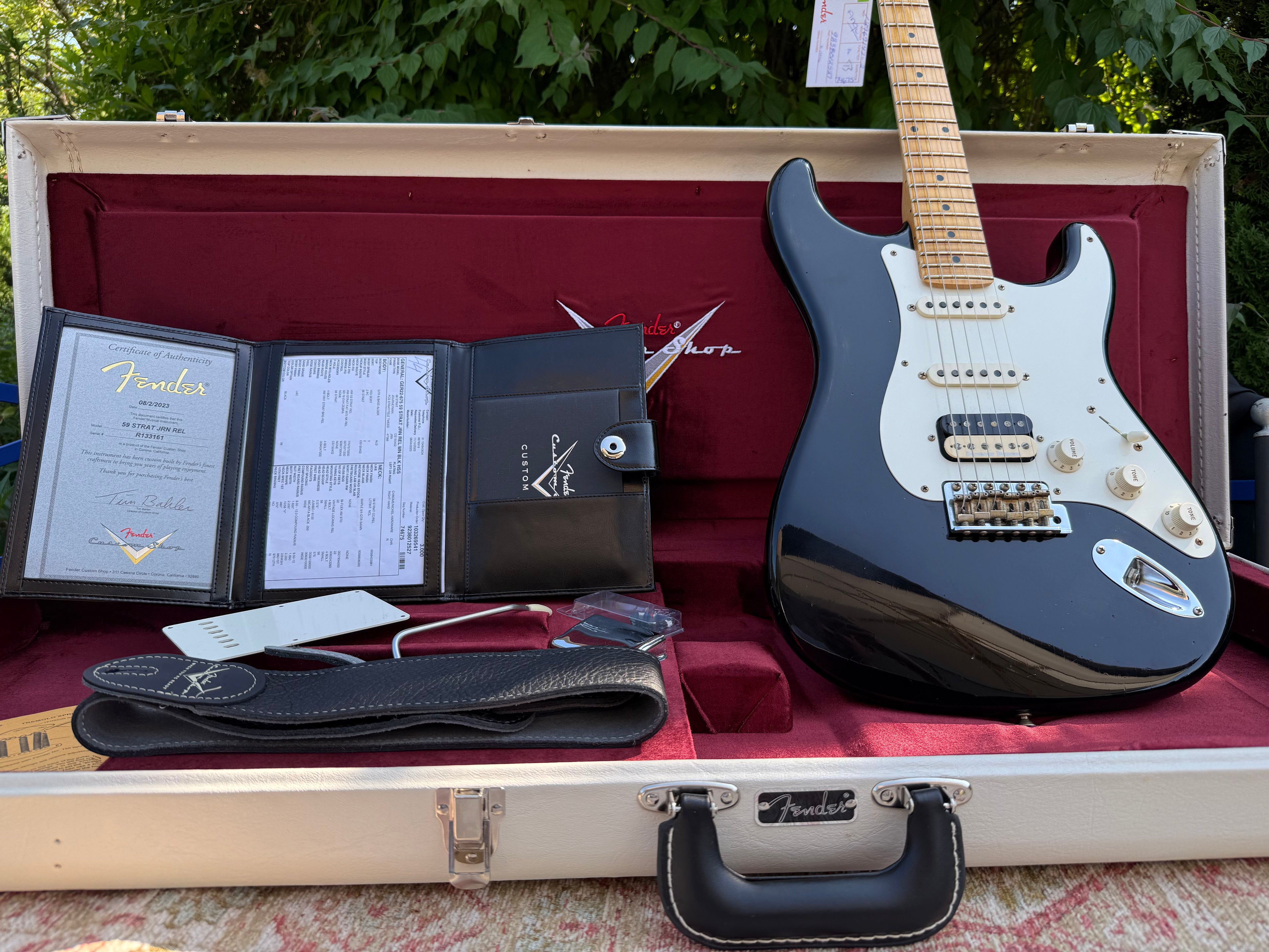 2023 Fender '59 Stratocaster Journeyman Relic HSS BLK MN