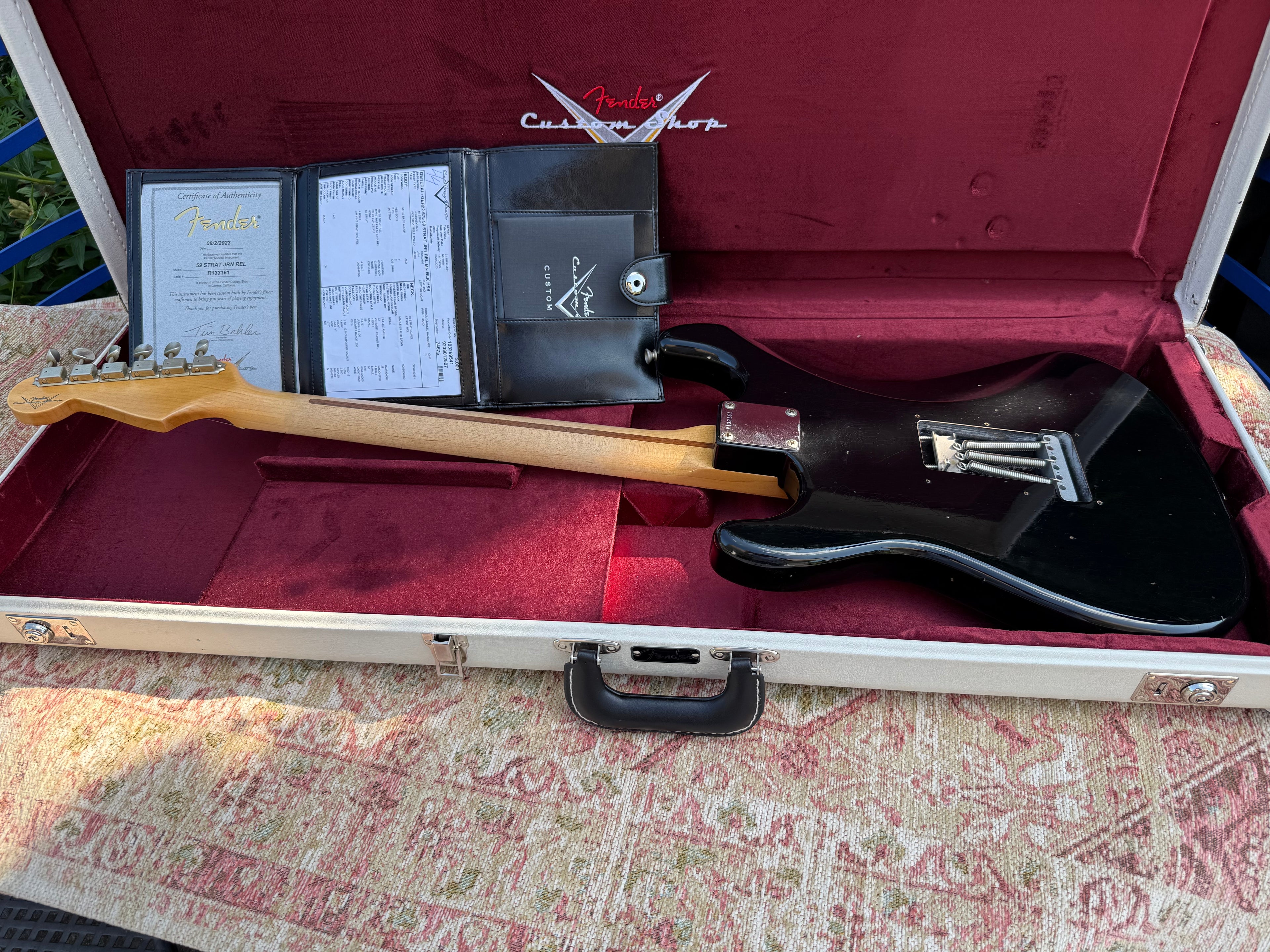 2023 Fender '59 Stratocaster Journeyman Relic HSS BLK MN