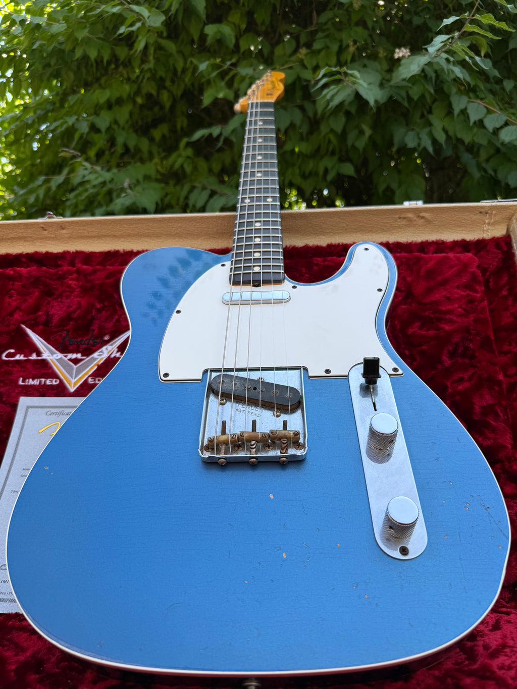 2010 Fender '62 Telecaster Custom Relic Lake Placid Blue Limited