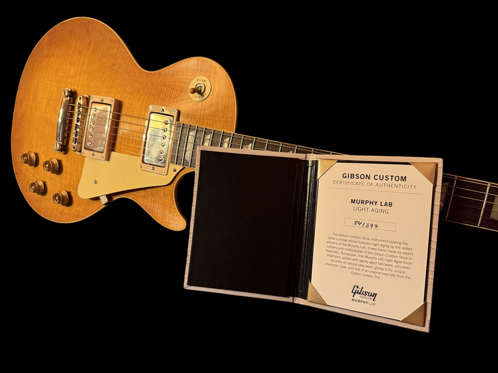 2024 Gibson Les Paul 1958 Reissue Murphy Lab light aged-Lemon Burst 3,9kg