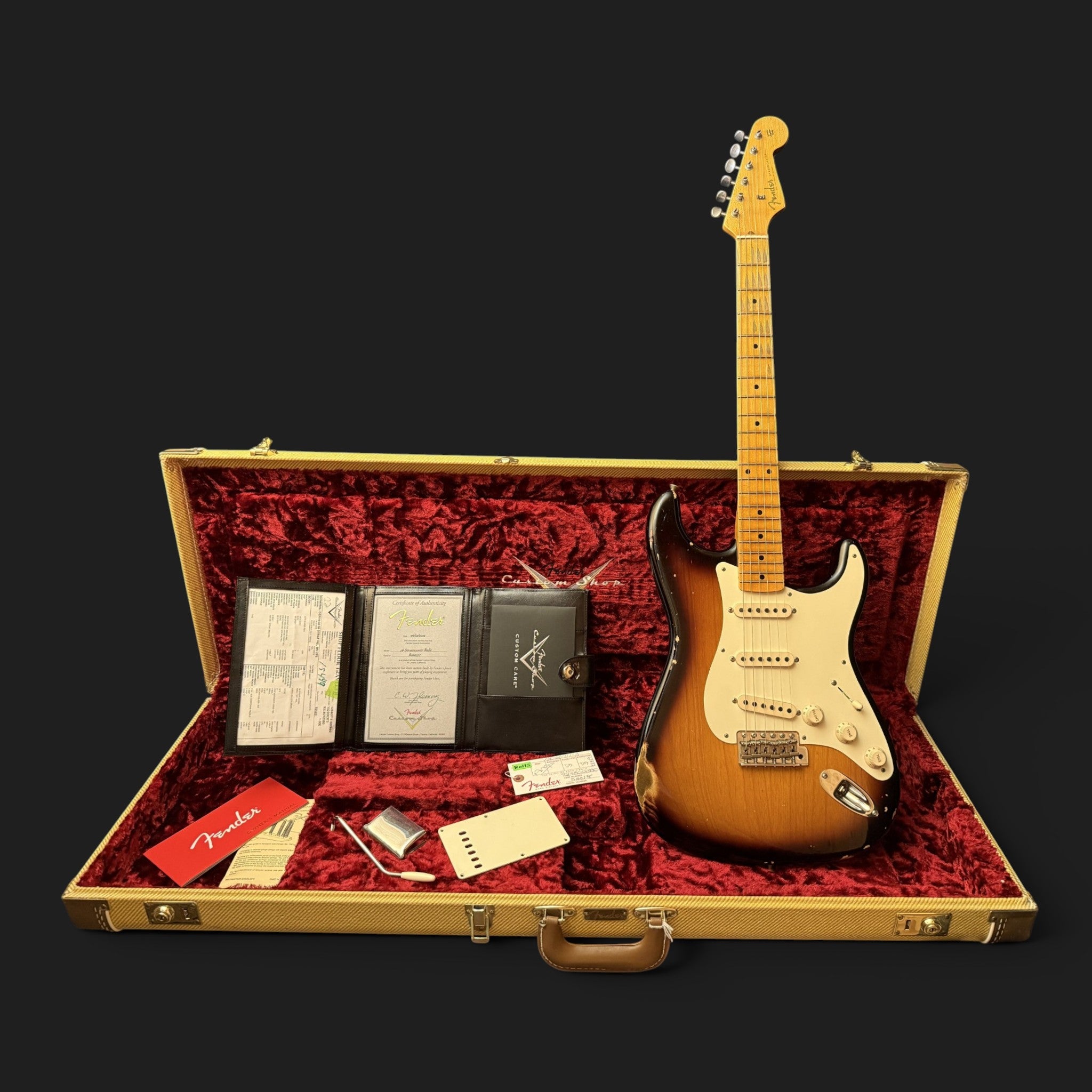 2019 Fender Custom Shop `56 Stratocaster Relic 2-Tone Sunburst - Ash - HW Fat 50s - 3,35kg