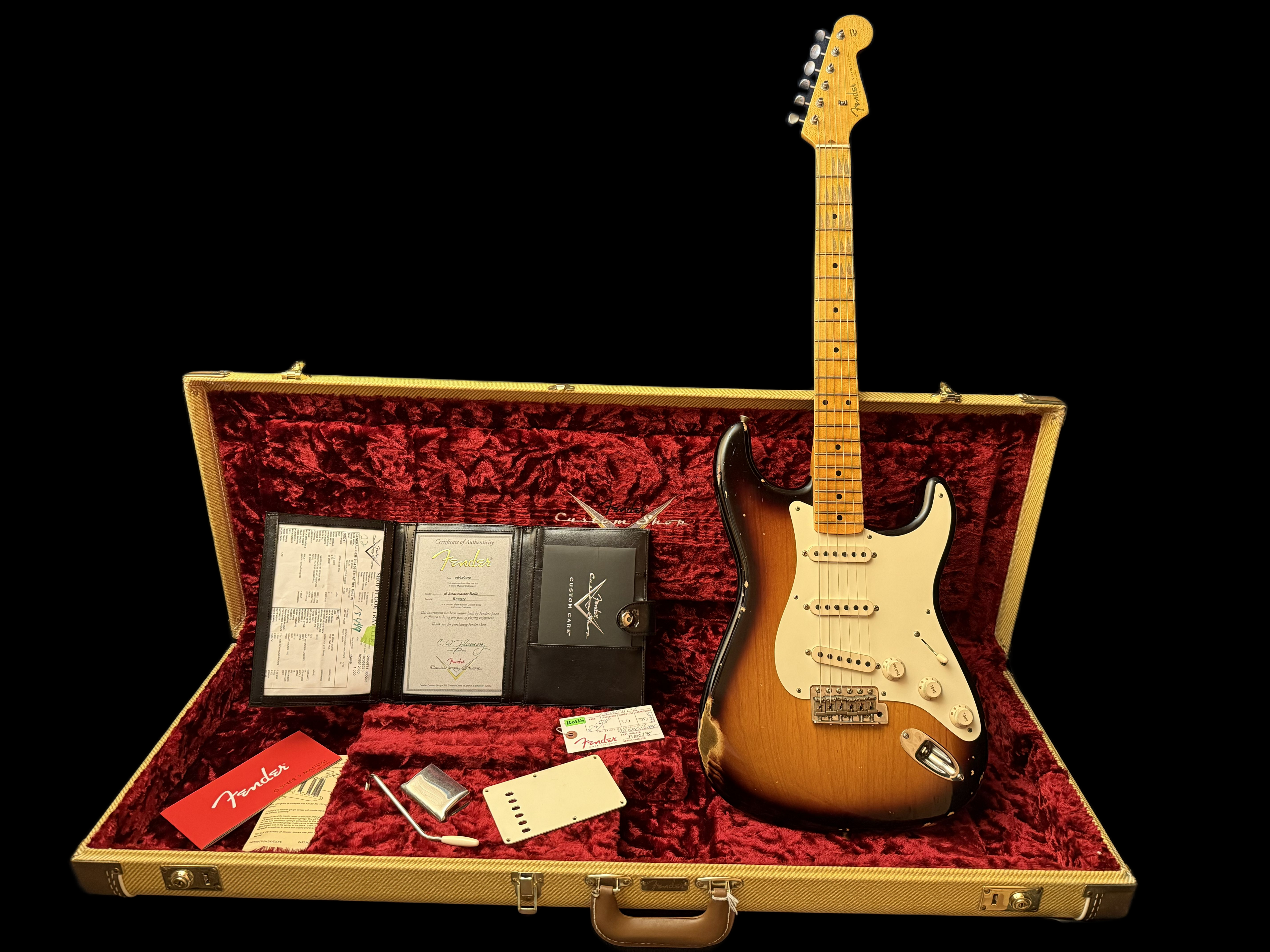 2019 Fender `56 Stratocaster Relic 2Tone Sunburst Ash Body
