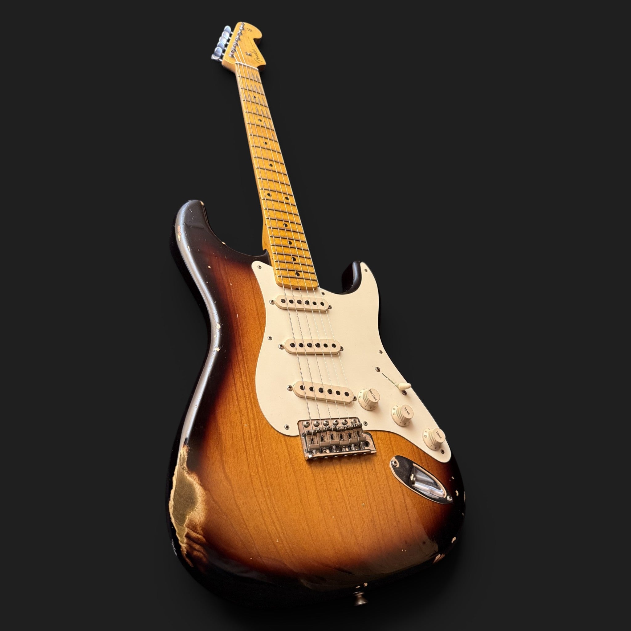 2019 Fender Custom Shop `56 Stratocaster Relic 2-Tone Sunburst - Ash - HW Fat 50s - 3,35kg