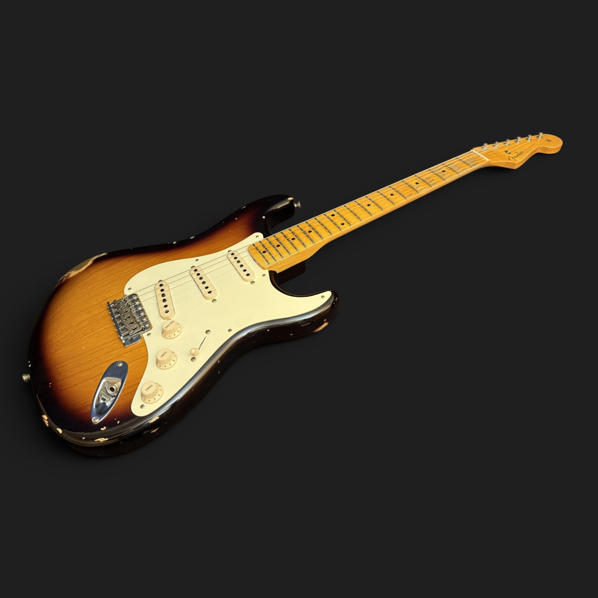 2019 Fender Custom Shop `56 Stratocaster Relic 2-Tone Sunburst - Ash - HW Fat 50s - 3,35kg