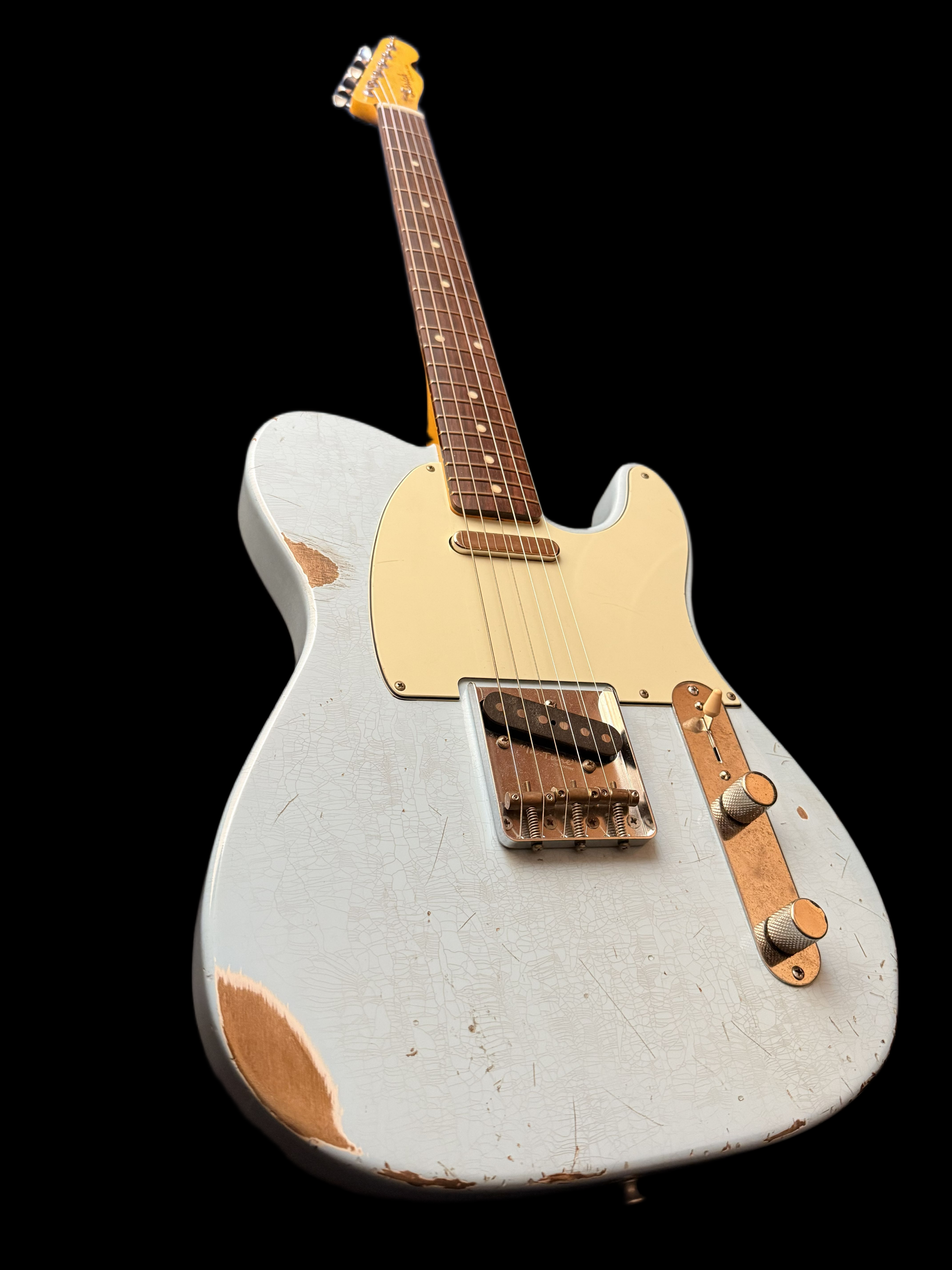 2025 Sobrich Golden Era 60s Tele aged Daphne Blue - Lollar Pickups