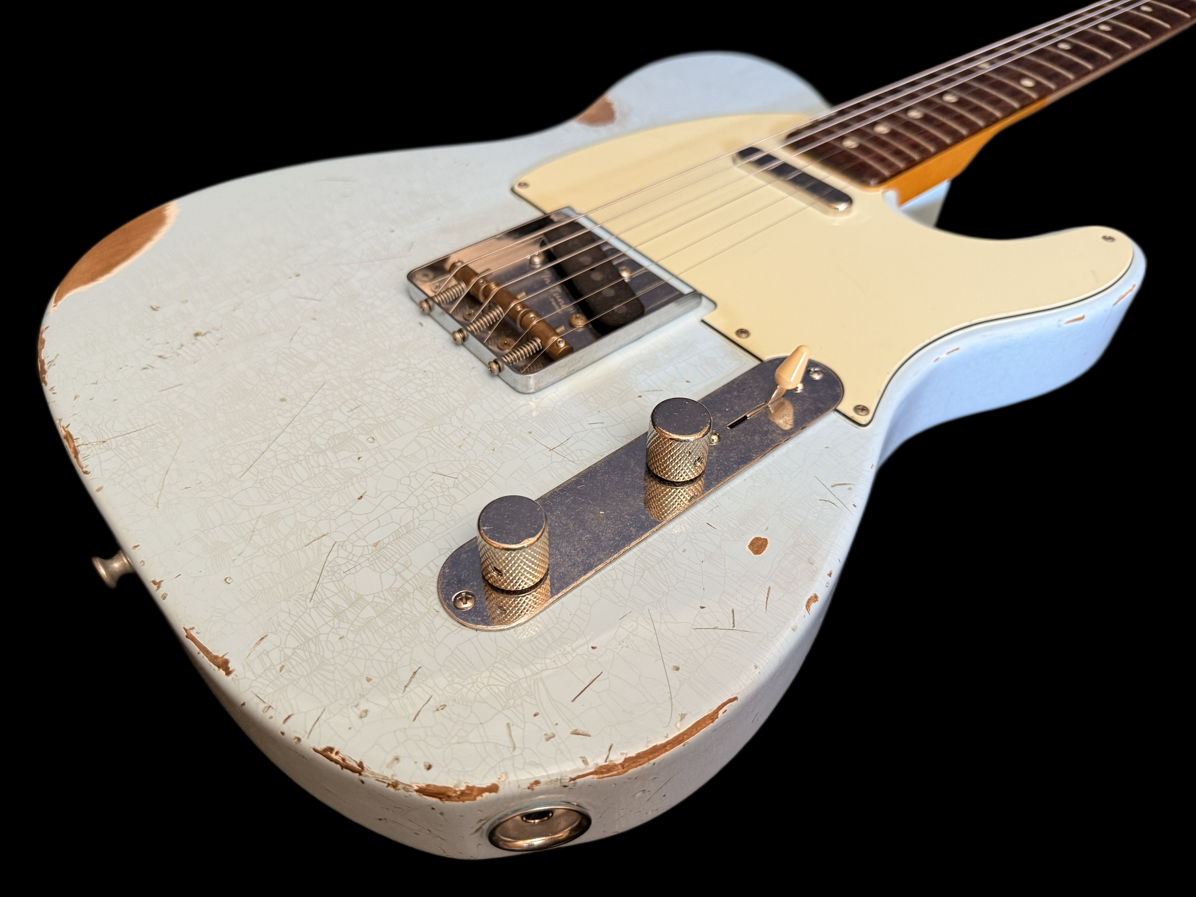 2025 Sobrich Golden Era 60s Tele aged Daphne Blue - Lollar Pickups