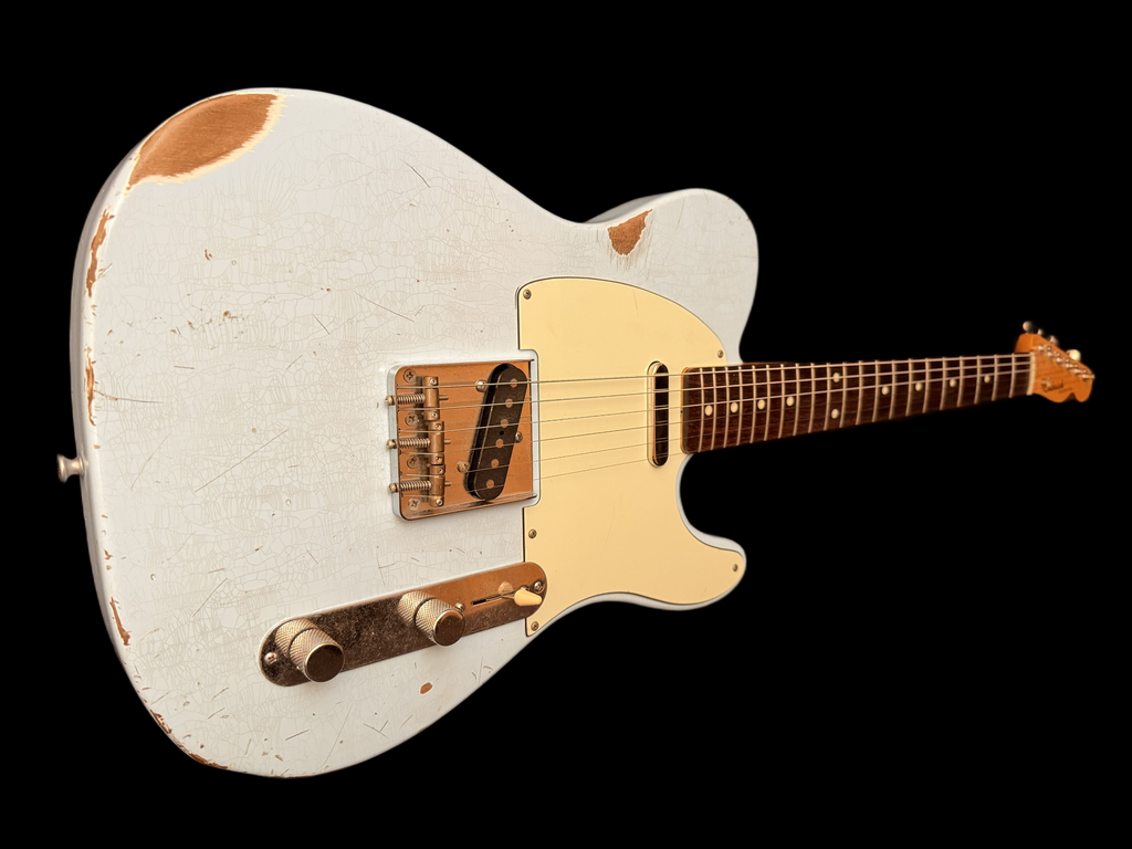 2025 Sobrich Golden Era 60s Tele aged Daphne Blue - Lollar Pickups