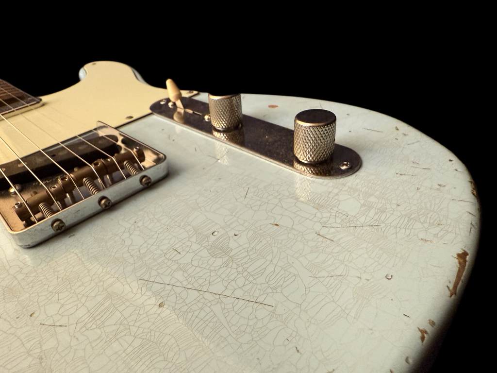 2025 Sobrich Golden Era 60s Tele aged Daphne Blue - Lollar Pickups