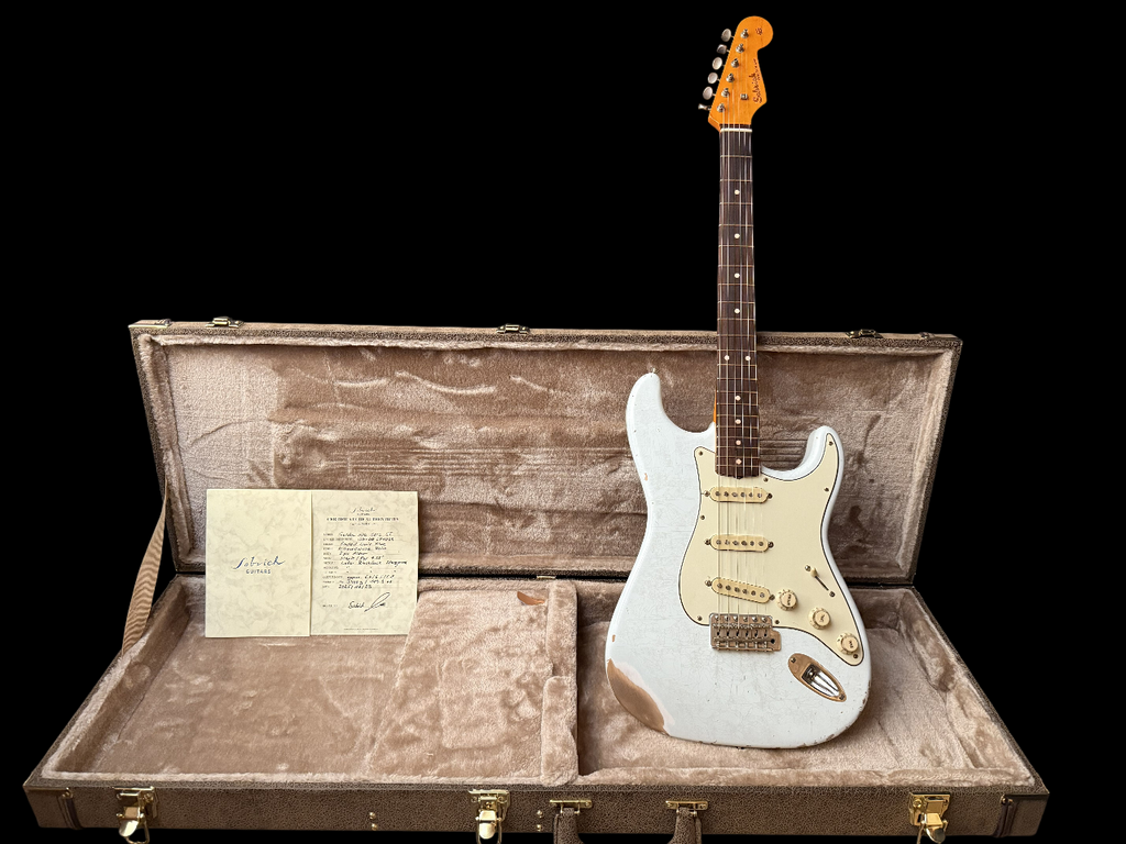 2025 Sobrich Golden Era 60s ST Faded Sonic Blue aged - Lollar Blackface Pickups