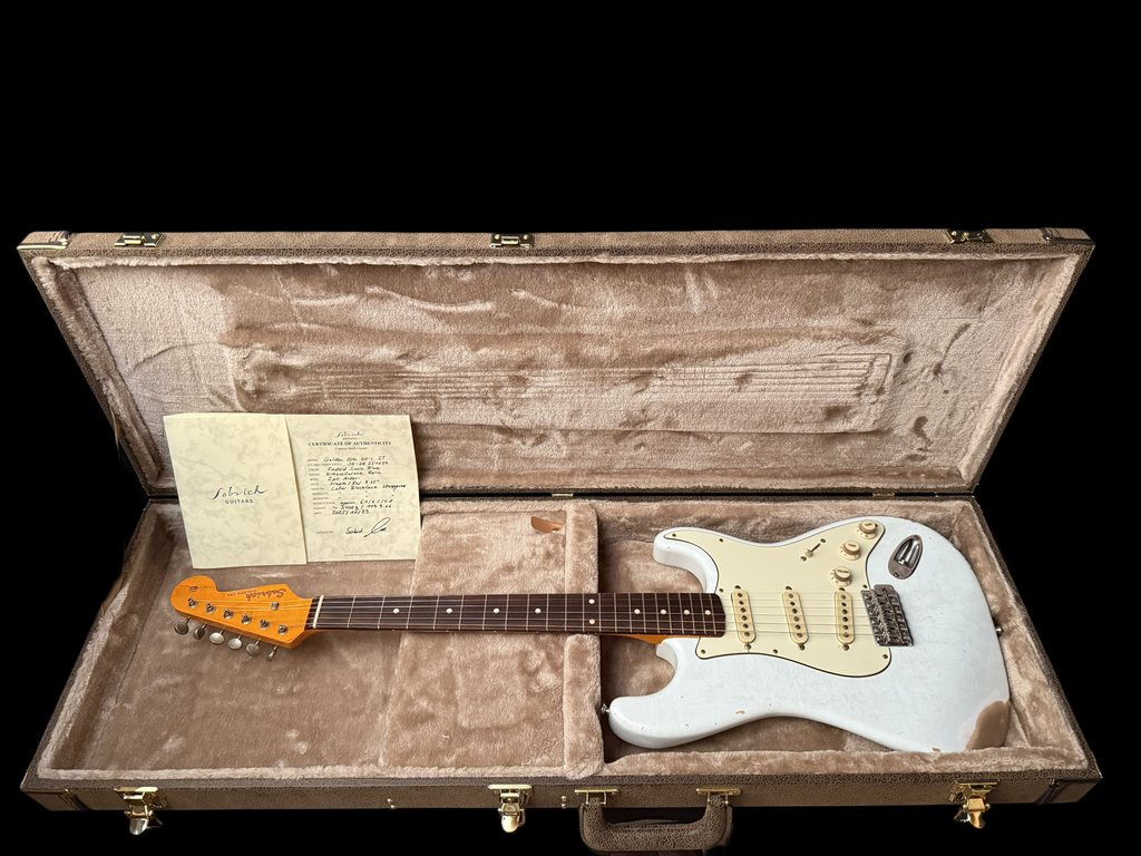 2025 Sobrich Golden Era 60s ST Faded Sonic Blue aged - Lollar Blackface Pickups