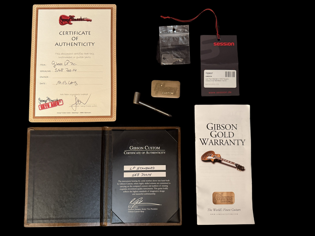 2017 Gibson Les Paul 1958 Standard Reissue VOS Player`s Choice Bourbon Burst 3,65kg