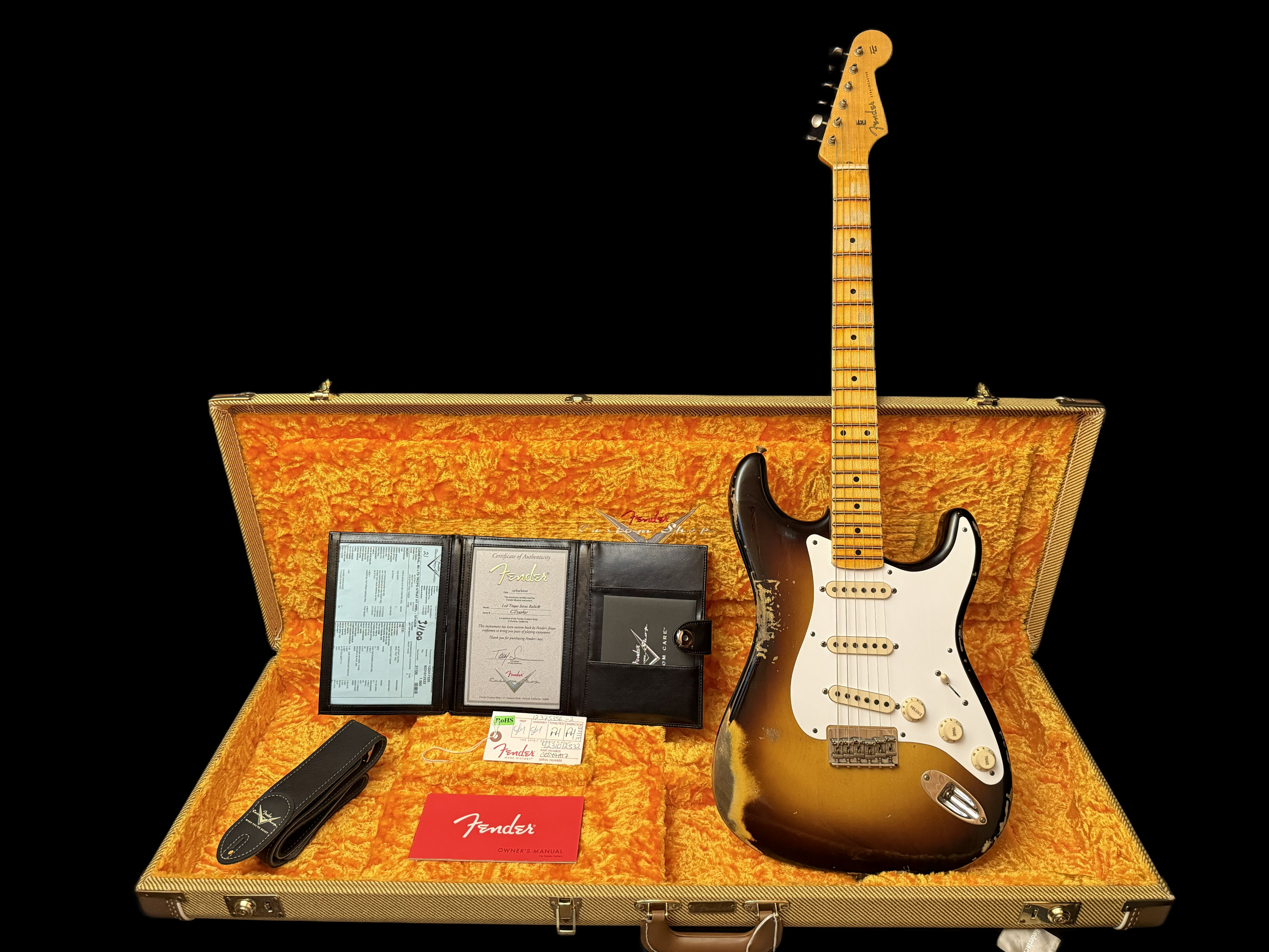 2020 Fender '56 Limited Stratocaster Troposphere HT super faded 2-Tone Sunburst 3,15kg