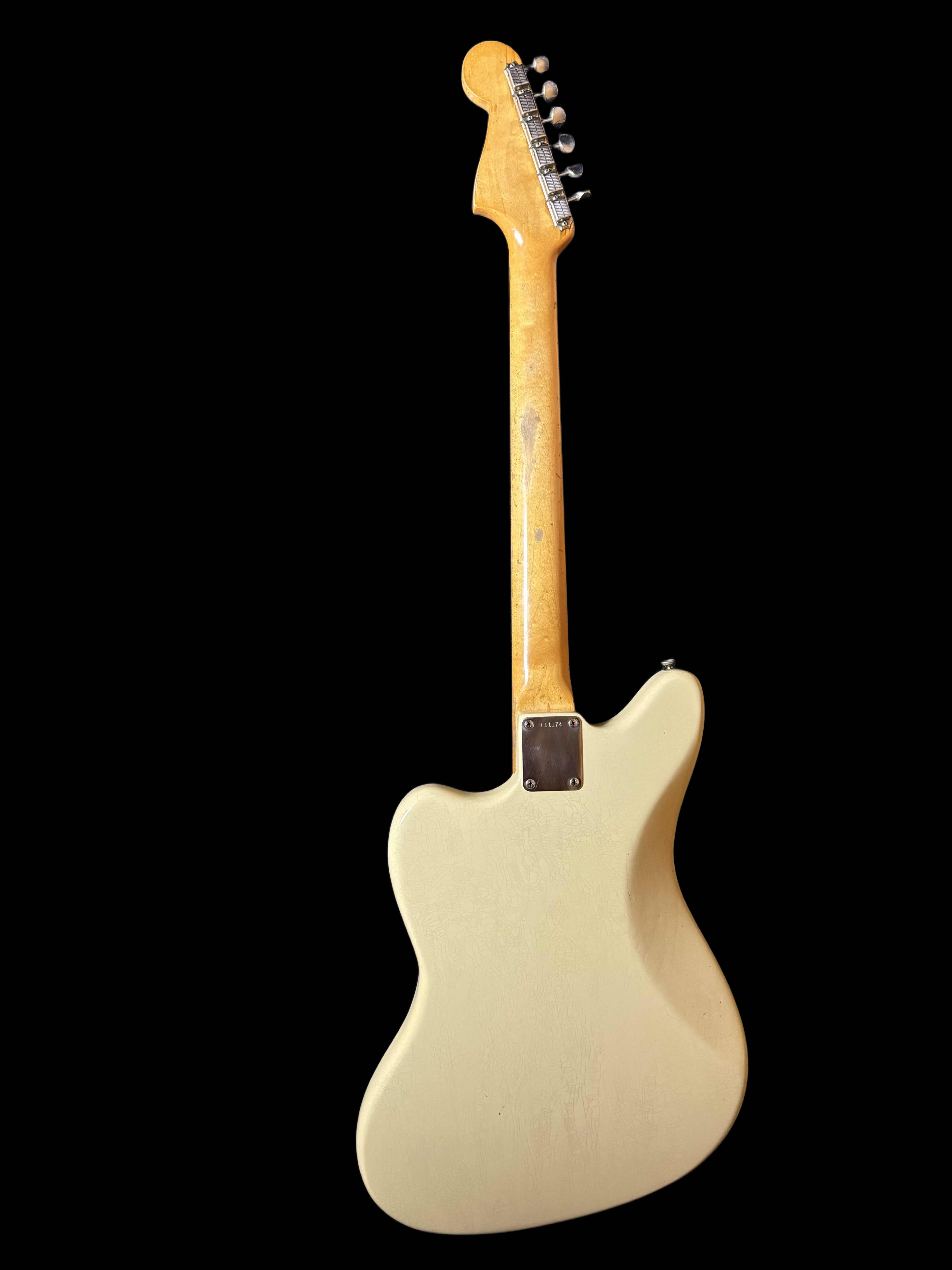 1963 Fender Jazzmaster Vintage White Matching Headstock Refinish