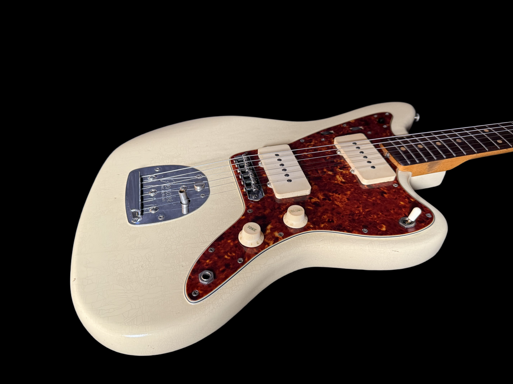 1963 Fender Jazzmaster Vintage White Matching Headstock Refinish
