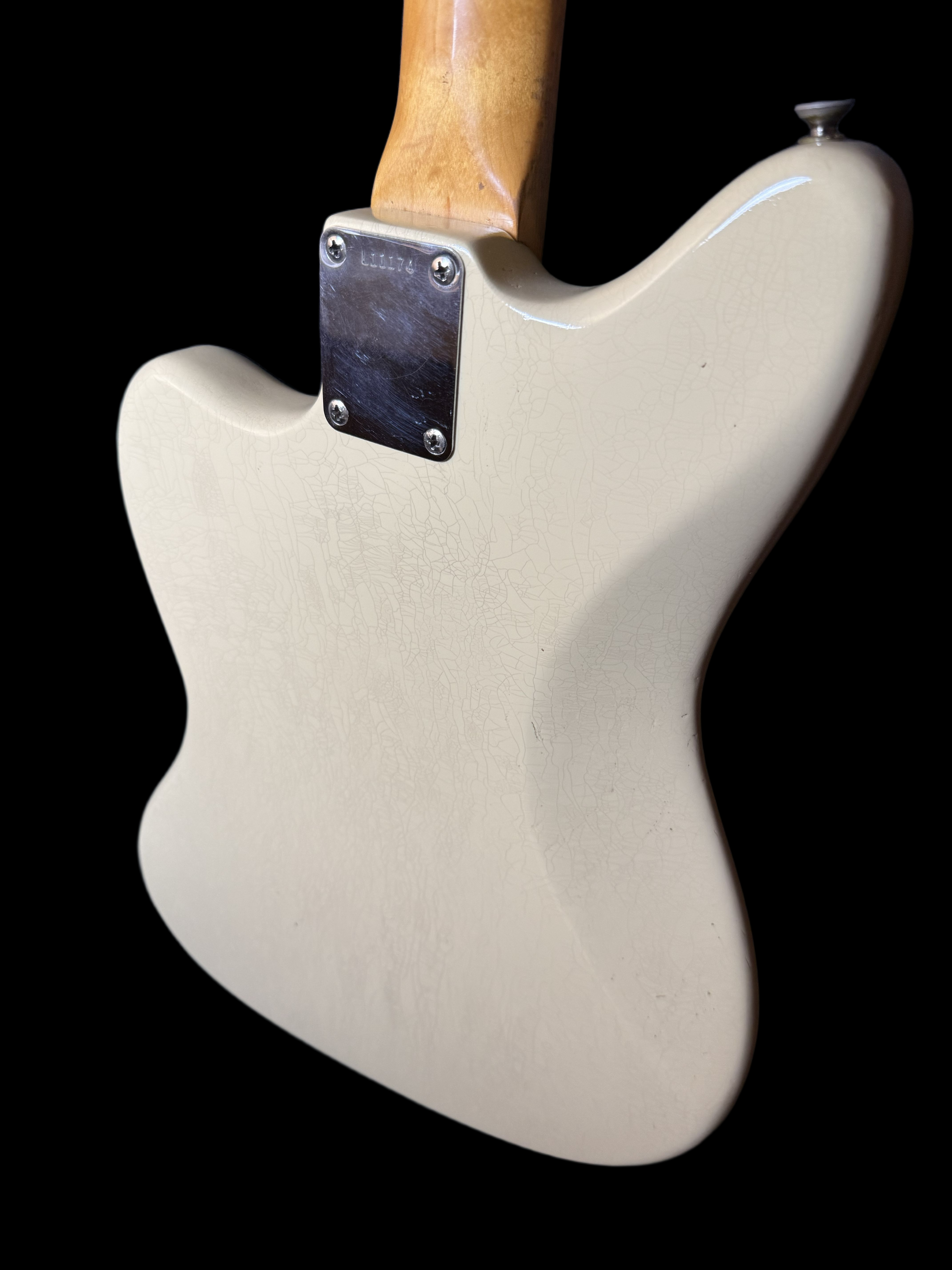1963 Fender Jazzmaster Vintage White Matching Headstock Refinish