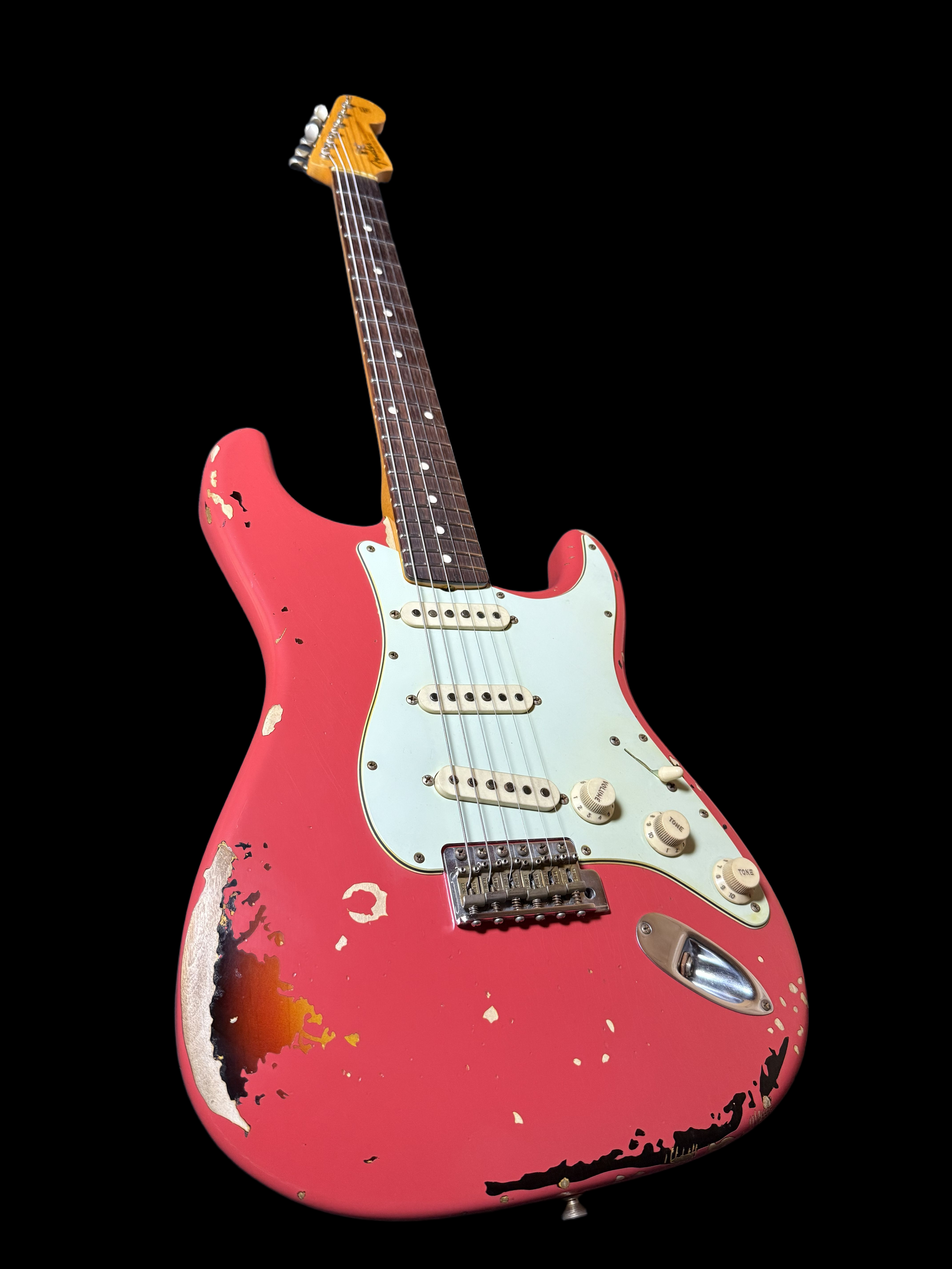 2014 Fender '63 Stratocaster Relic Michael Landau Fiesta Red over 3TSB Josefina Pickups