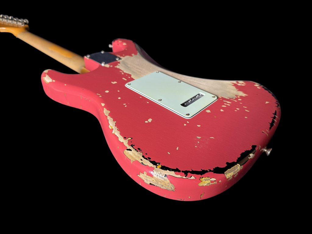 2014 Fender '63 Stratocaster Relic Michael Landau Fiesta Red over 3TSB Josefina Pickups