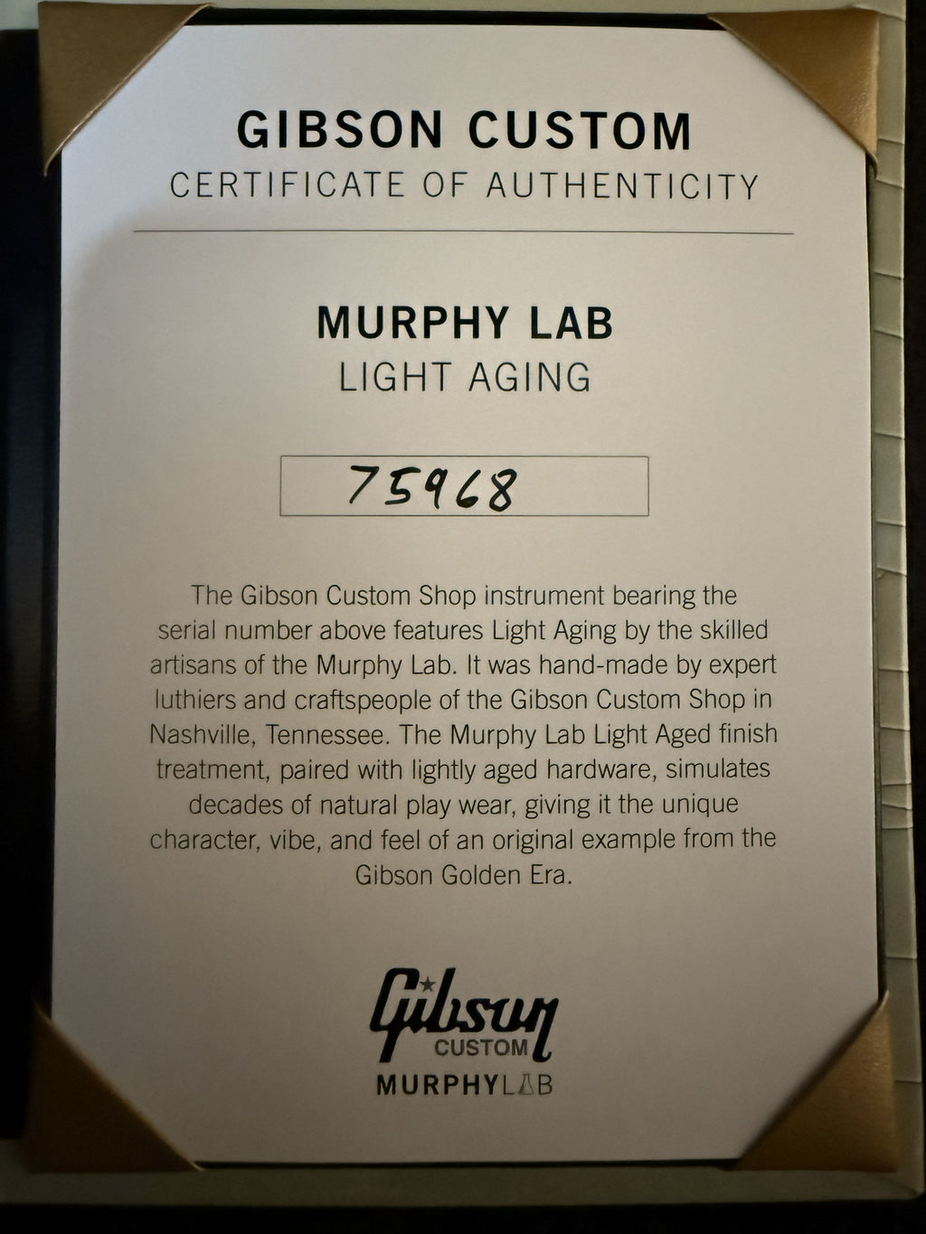 2025 Gibson Les Paul 1957 Goldtop Darkback Reissue *Double Gold* Murphy Lab light aged 3,75kg