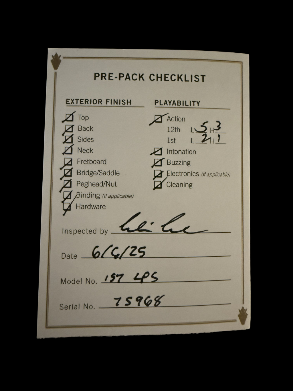 2025 Gibson Les Paul 1957 Goldtop Darkback Reissue *Double Gold* Murphy Lab light aged 3,75kg