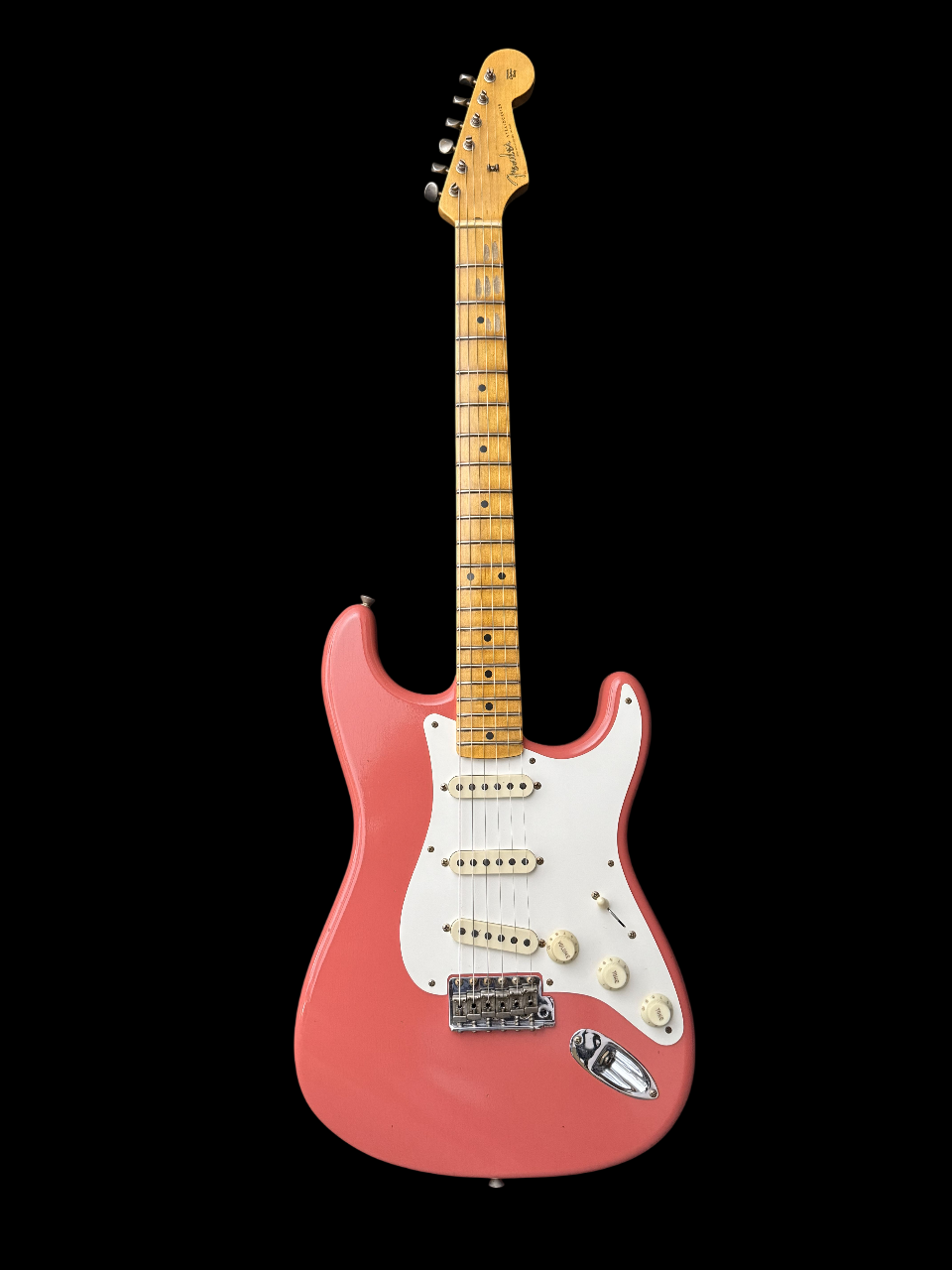 Fender '56 Limited Stratocaster Journeyman Relic Bone Tone super faded aged Fiesta Red 3,45kg