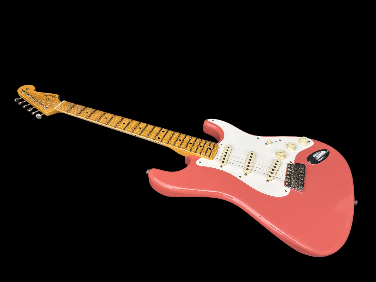 Fender '56 Limited Stratocaster Journeyman Relic Bone Tone super faded aged Fiesta Red 3,45kg