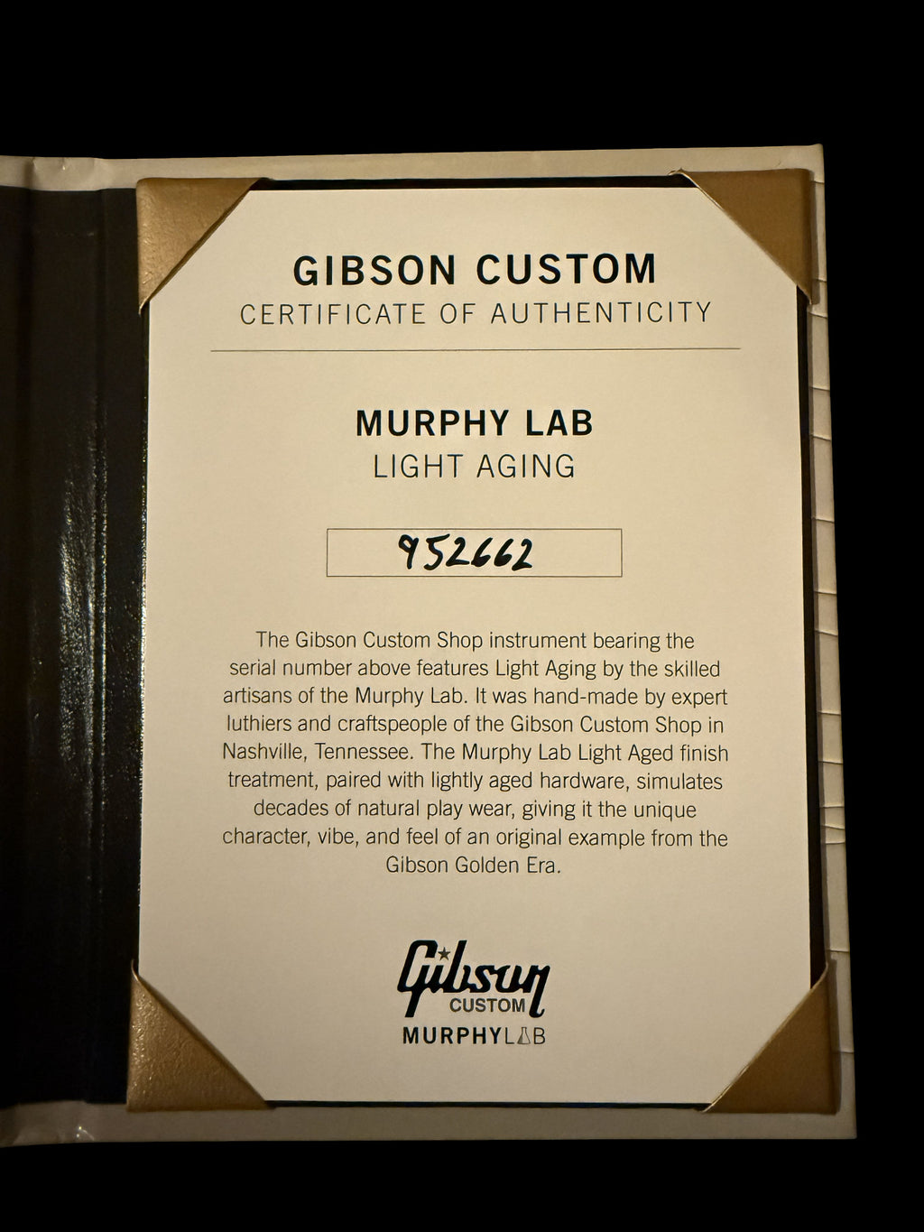 Gibson Les Paul Beauty of the Burst Page #78 Custom Dealer Select Murphy Lab light aged - 3,58kg