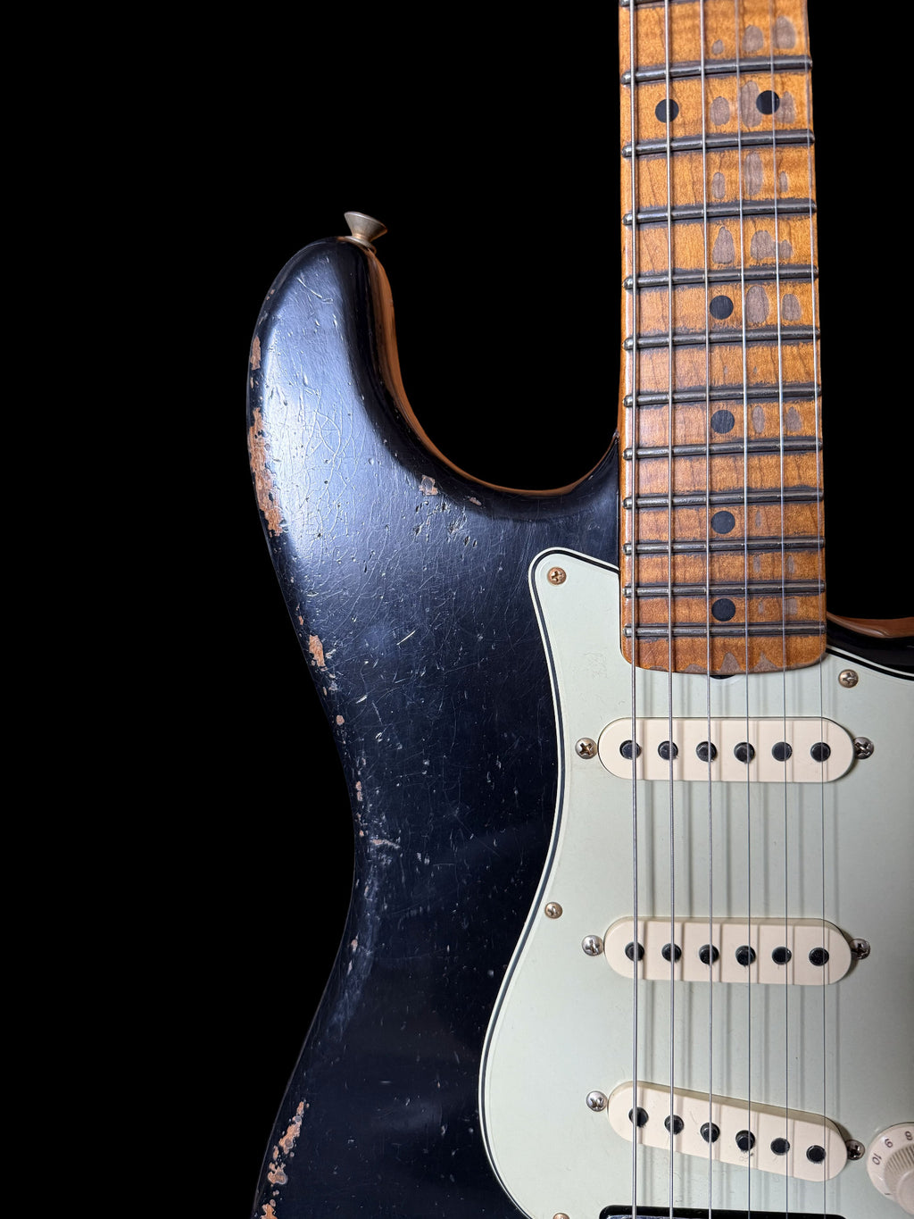 Fender '57 Stratocaster Heavy Relic aged Black - Masterbuilt Yuriy Shishkov - 3,15kg