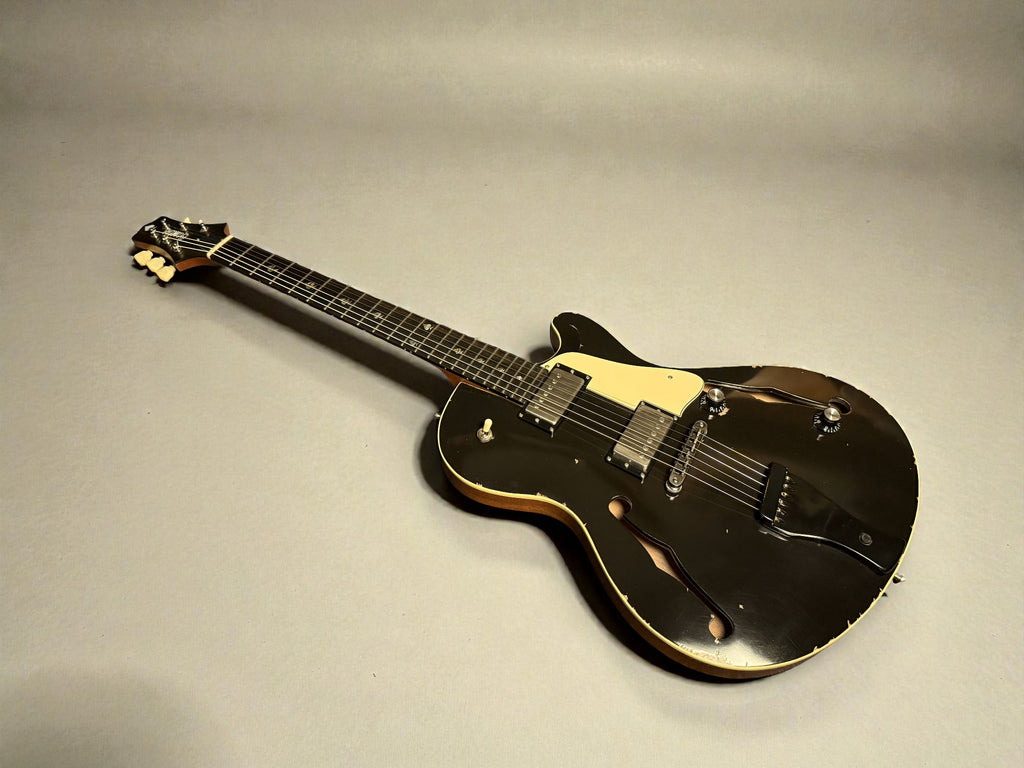Gamble Guitars “Big Mama” Custom Curved Top – Open House Model – Aged Black