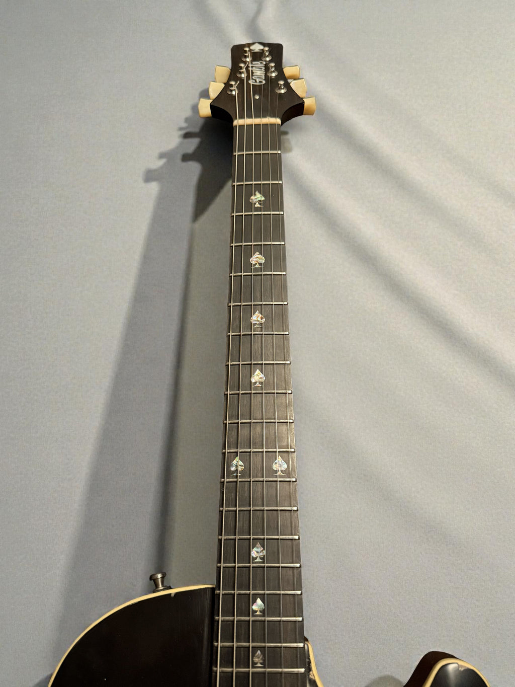 Gamble Guitars “Big Mama” Custom Curved Top – Open House Model – Aged Black